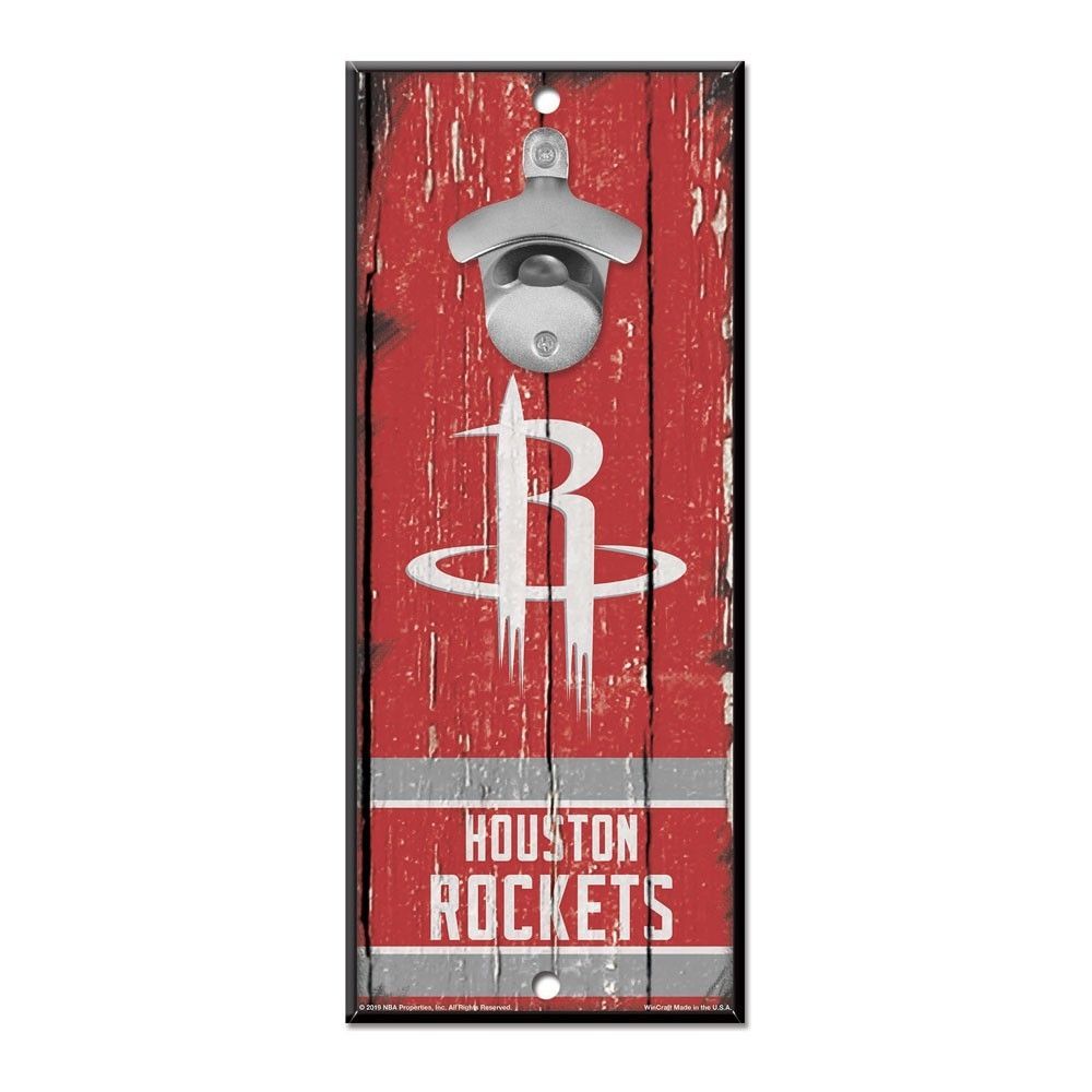 Houston Rockets NBA Schild mit Flaschenöffner