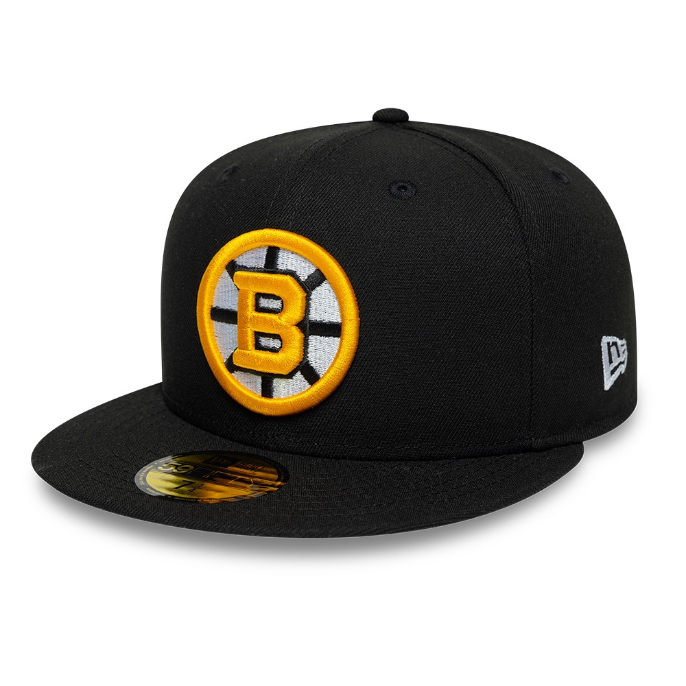 Boston Bruins Basic Logo 59FIFTY Fitted NHL Cap Schwarz