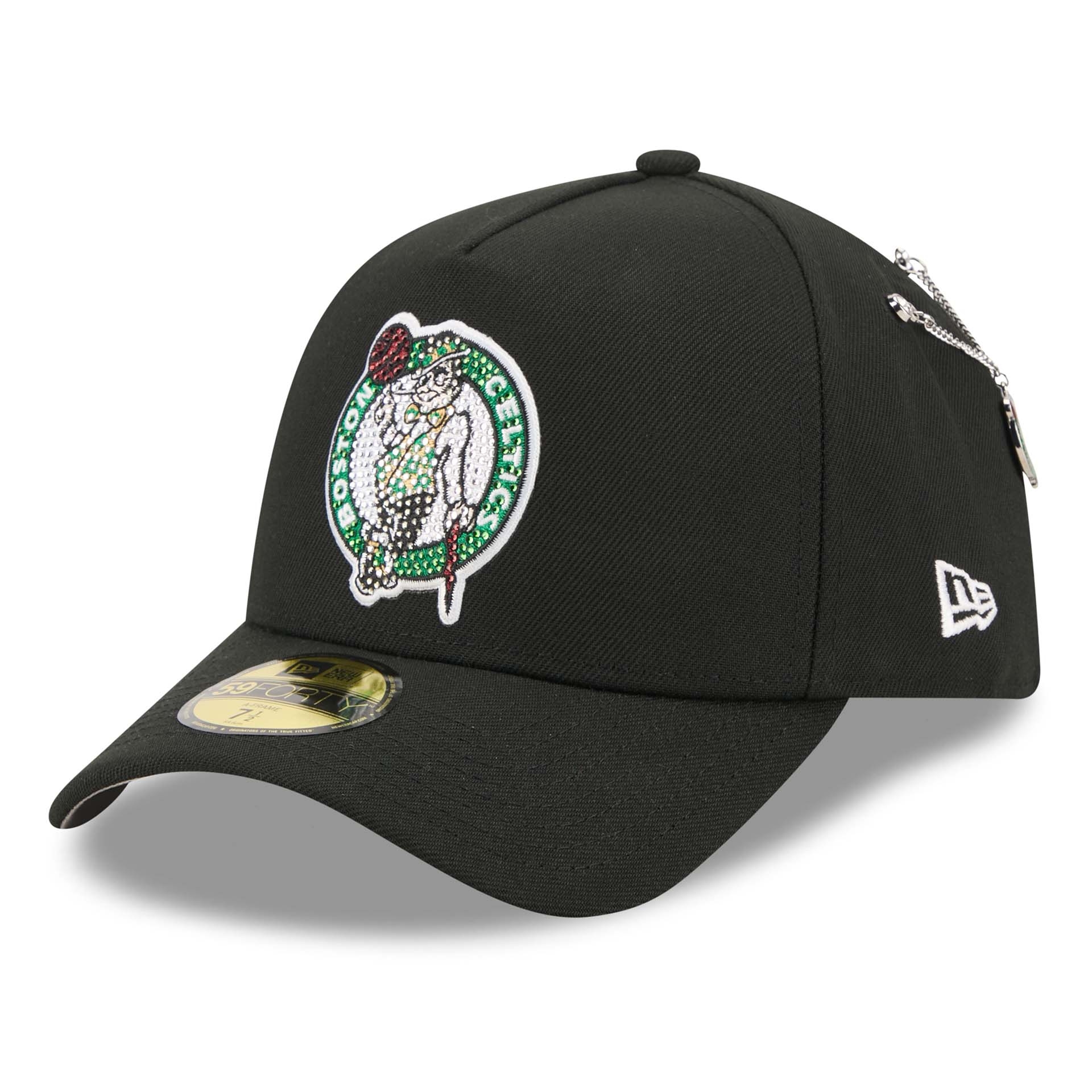 Boston Celtics 2026 NBA Draft On-Stage Crystal 59FORTY A-Frame Fitted Cap Black