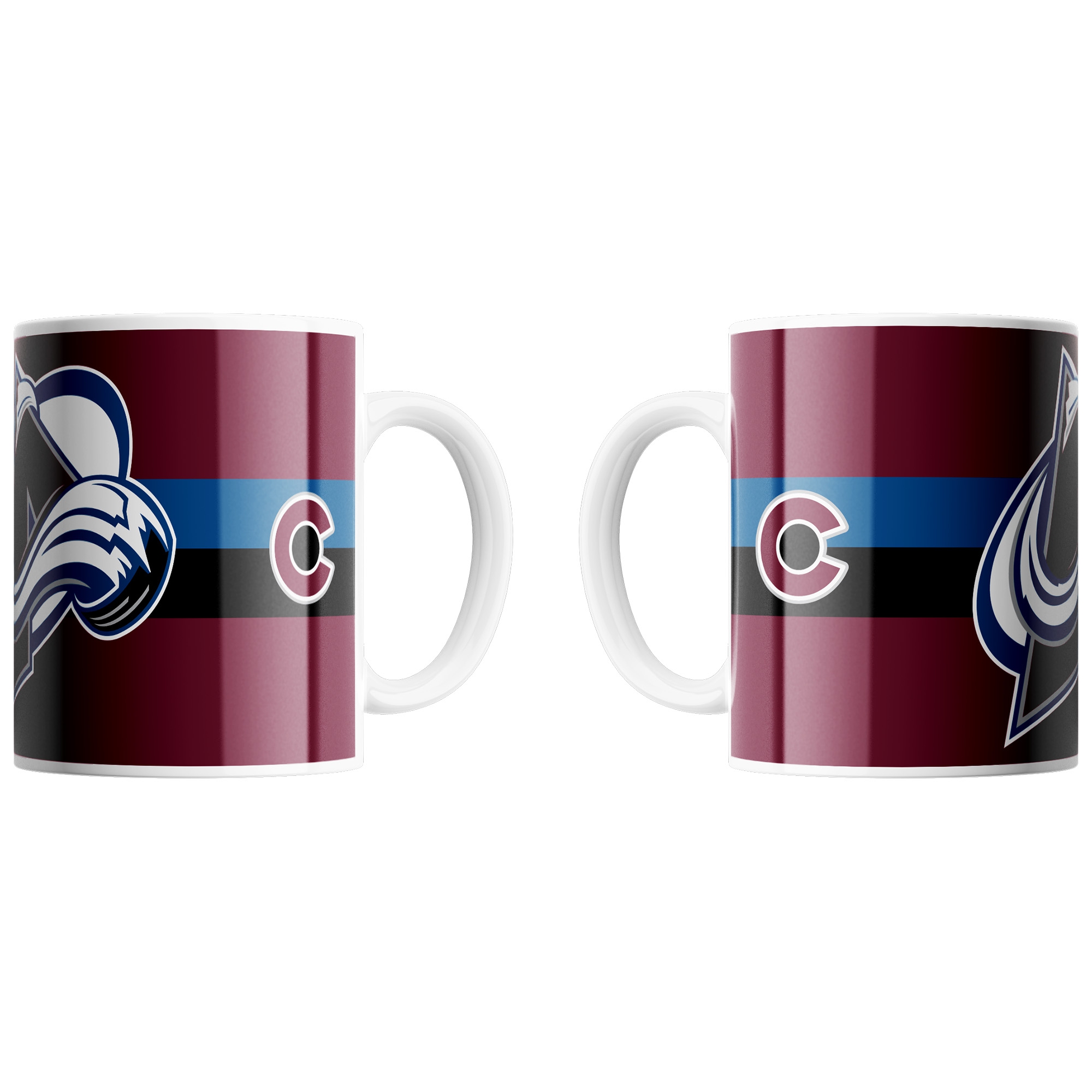 Colorado Avalanche Triple Logo NHL Jumbo Becher (450 ml)