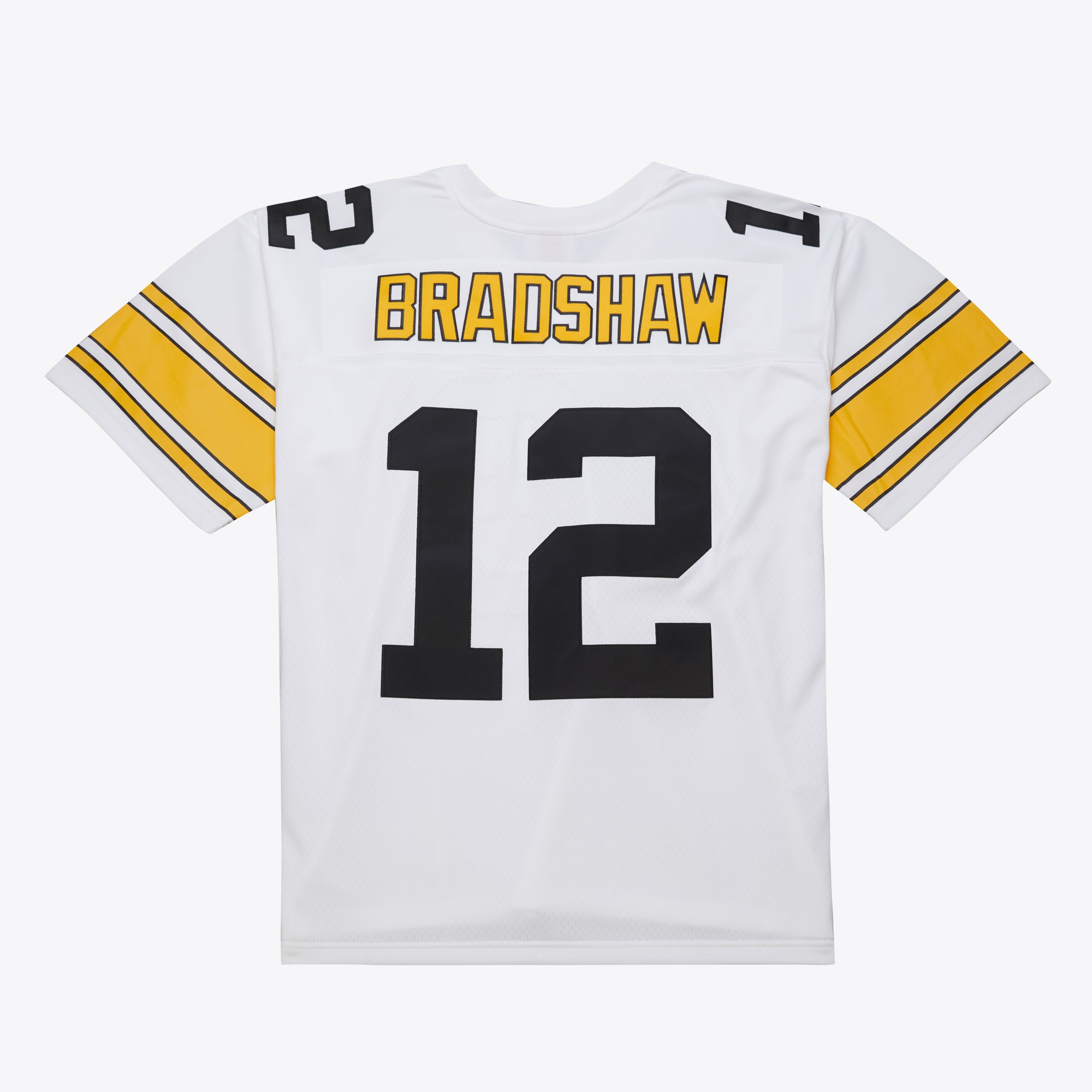 Terry Bradshaw #12 Pittsburgh Steelers 1976 Legacy Throwback NFL Trikot Weiß