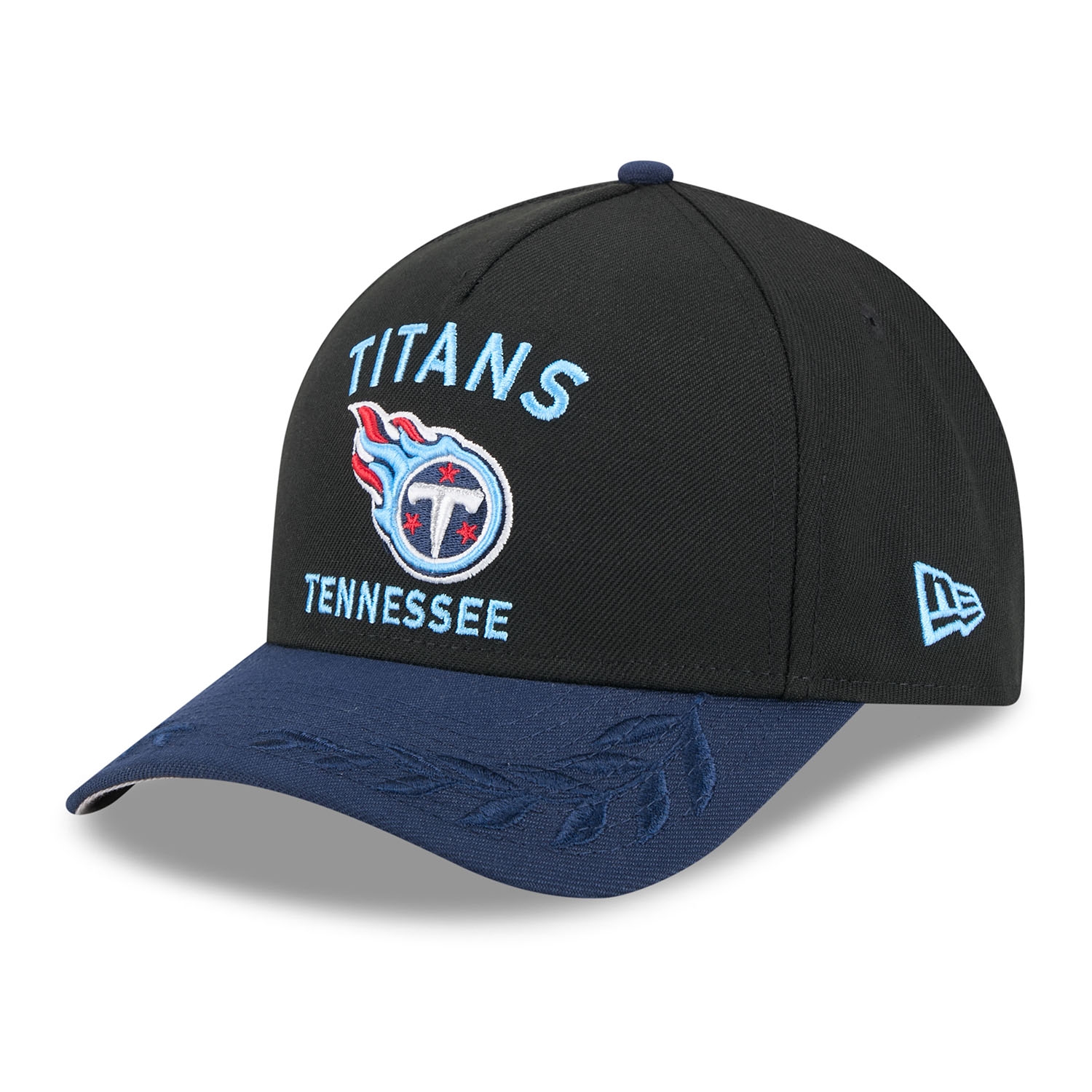 Tennessee Titans 2025 NFL Draft 9FORTY M-Crown A-Frame Snapback Cap Schwarz