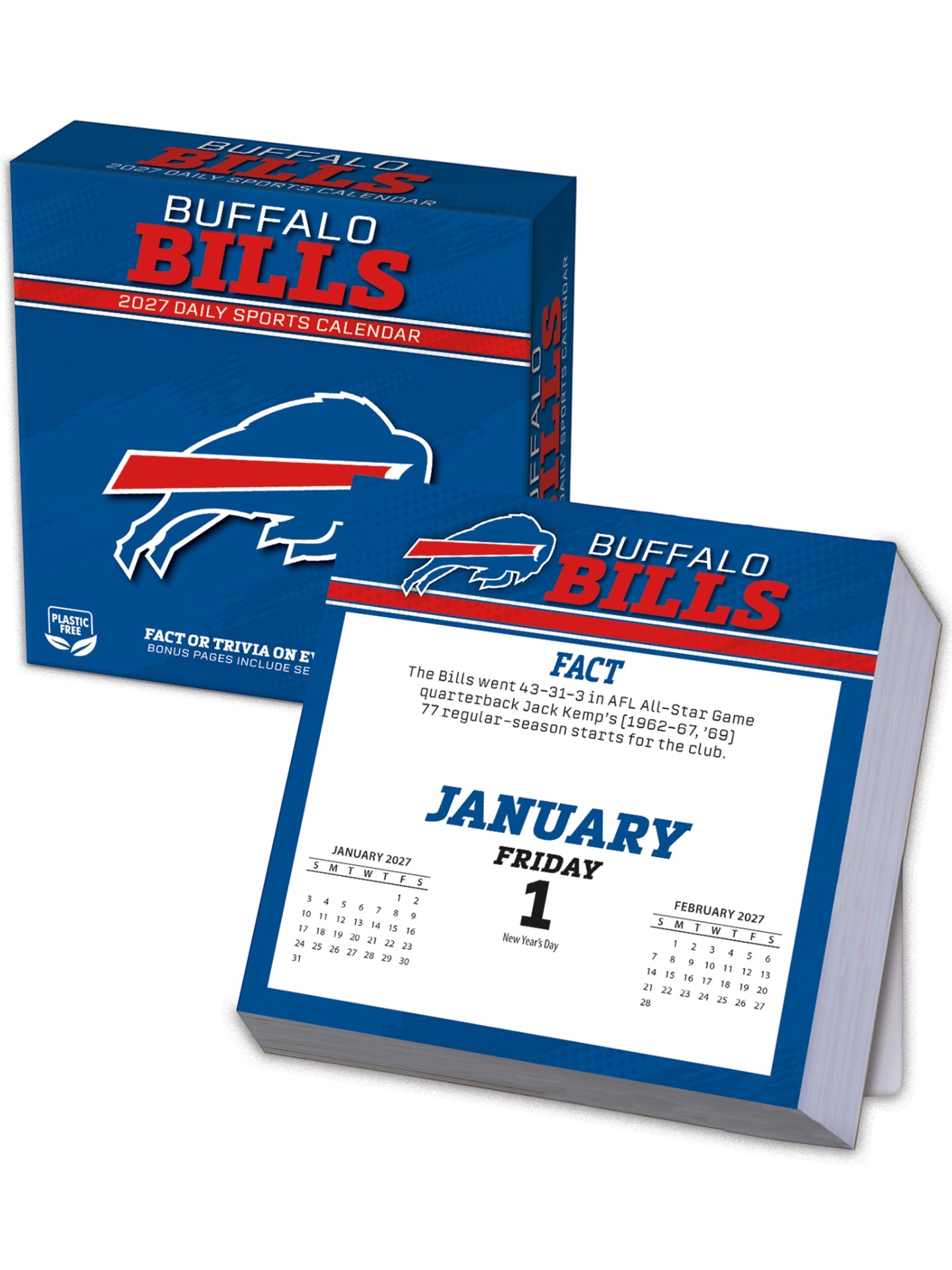 Buffalo Bills 2027 NFL Desk Calendar