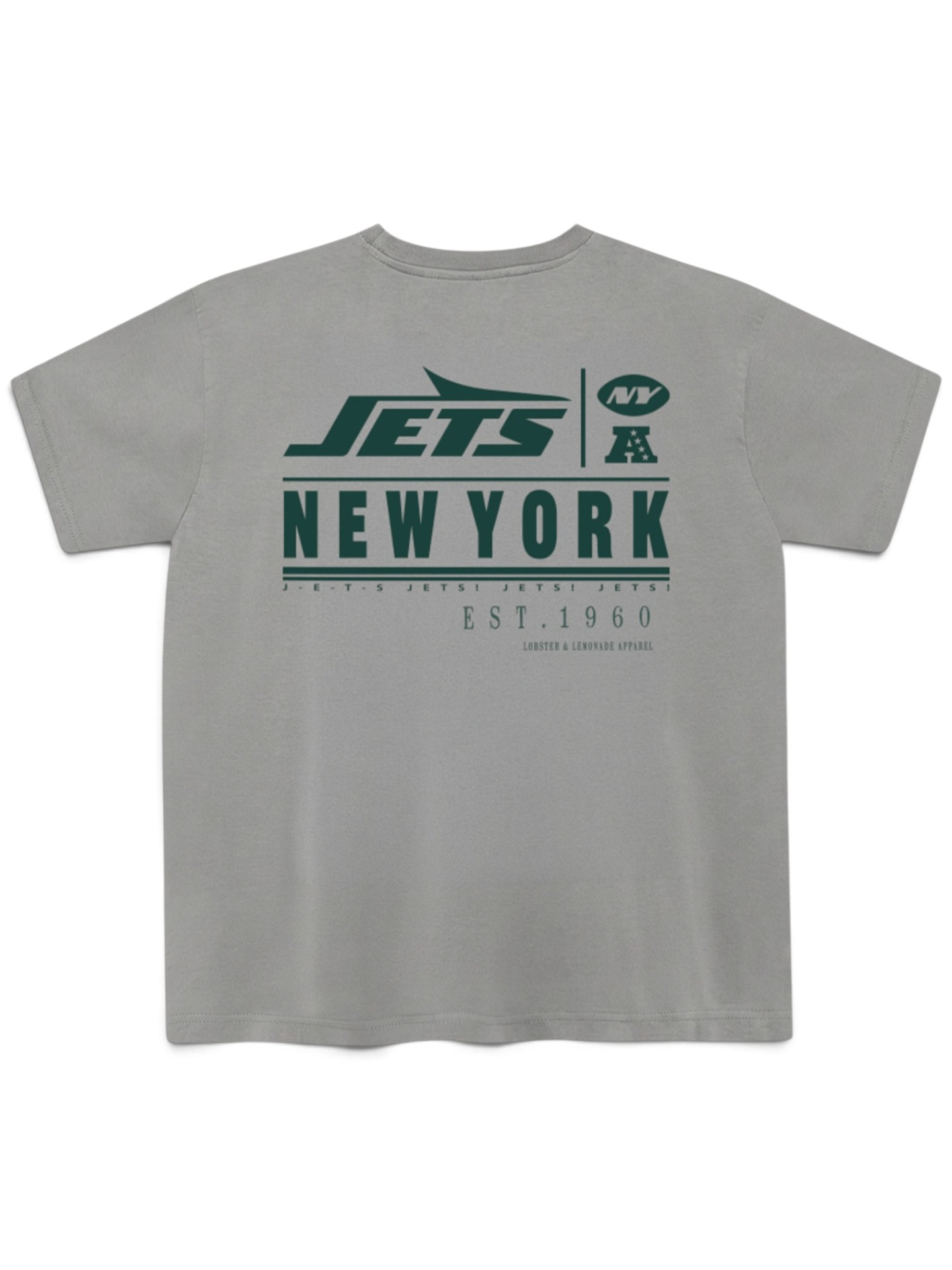 New York Jets L&L '89 Classics NFL T-Shirt Grau