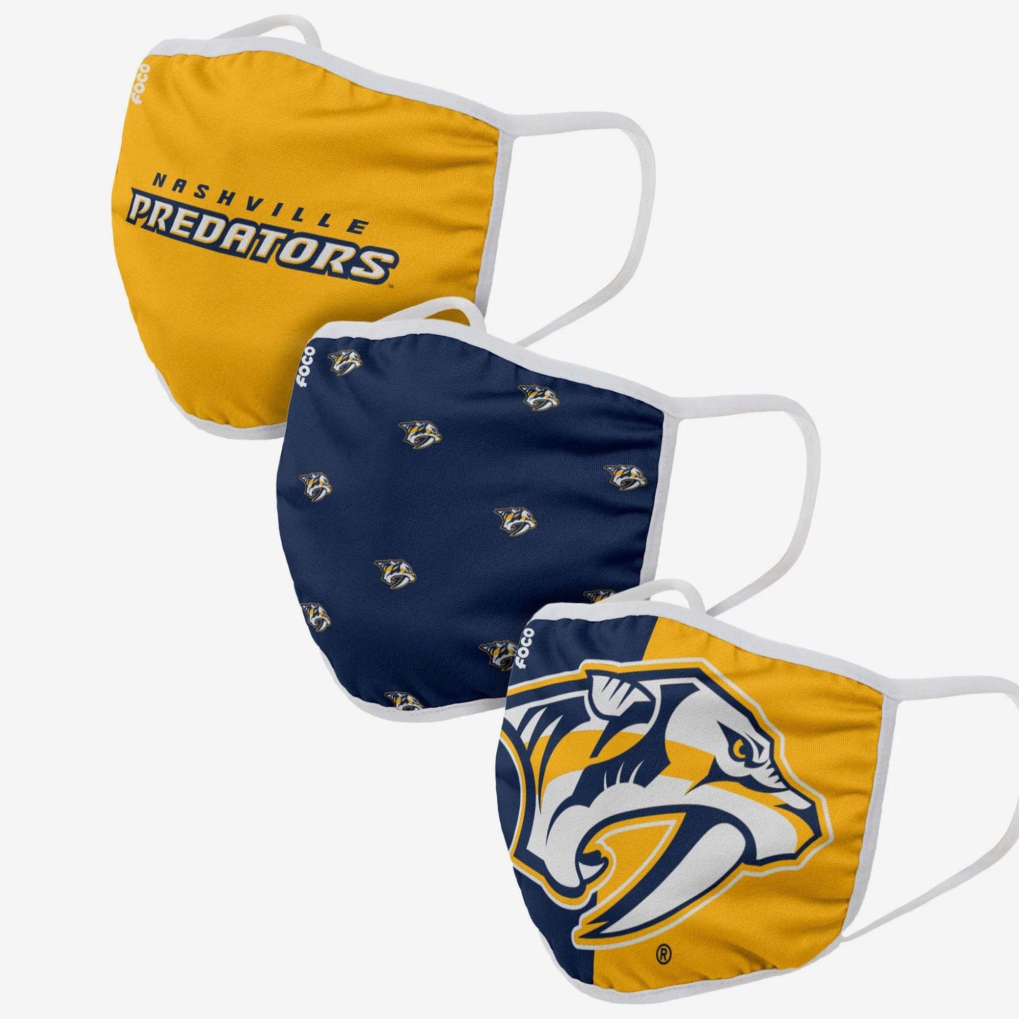 Nashville Predators NHL Face Mask Mundschutz MNS (3er-Pack)