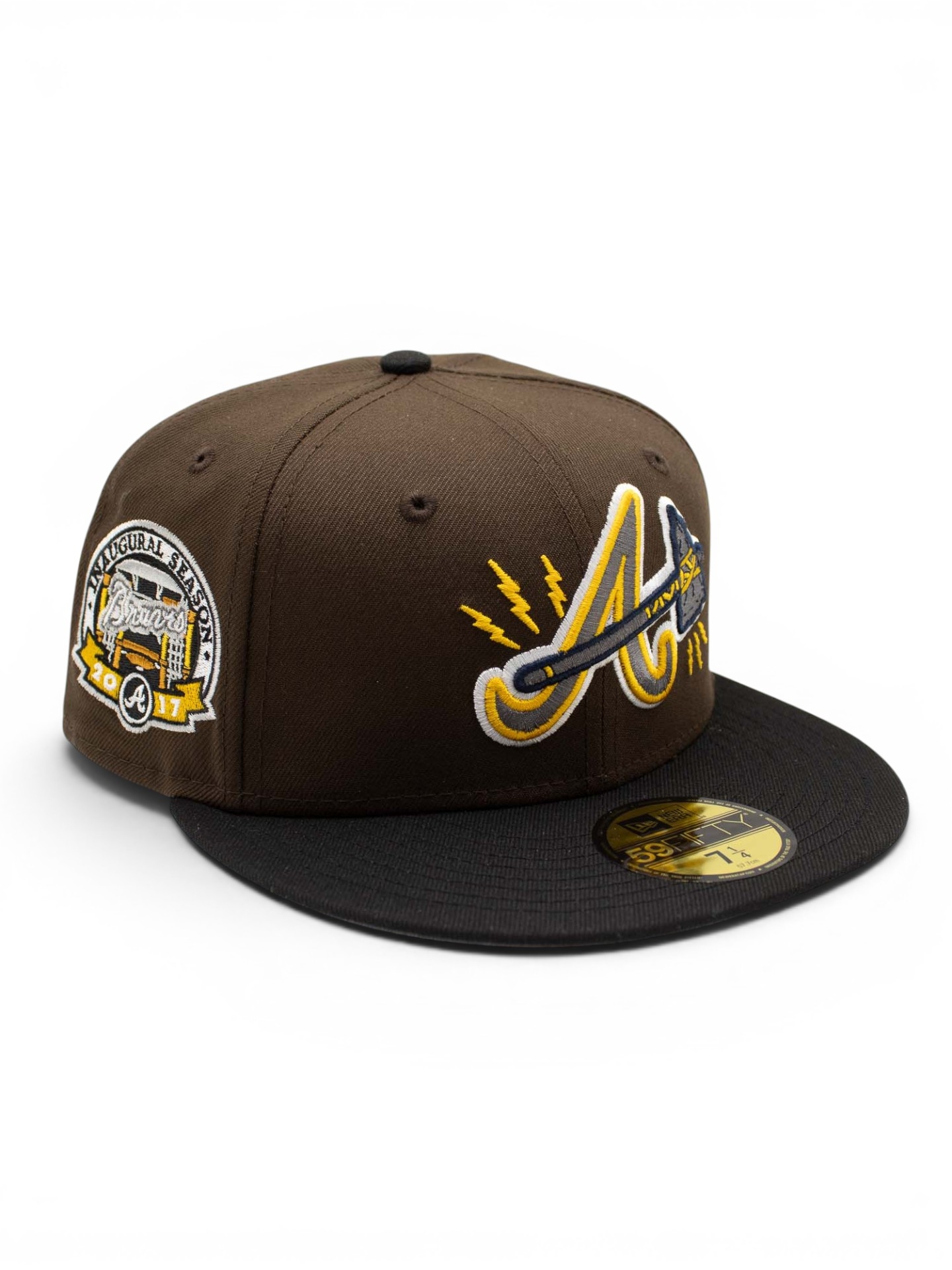 Atlanta Braves 2017 Inaugural Season 59FIFTY Fitted MLB Cap Braun