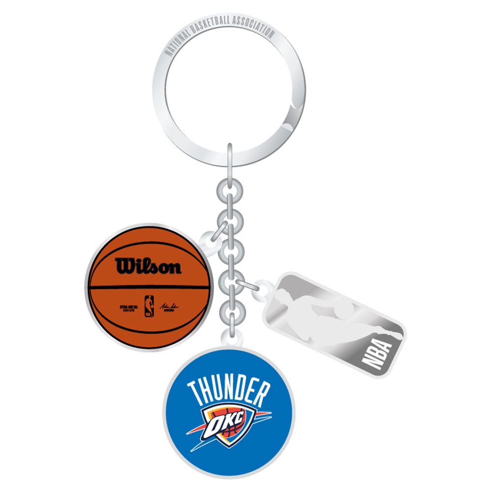 Great Branding Oklahoma City Thunder NBA Charm Key Ring