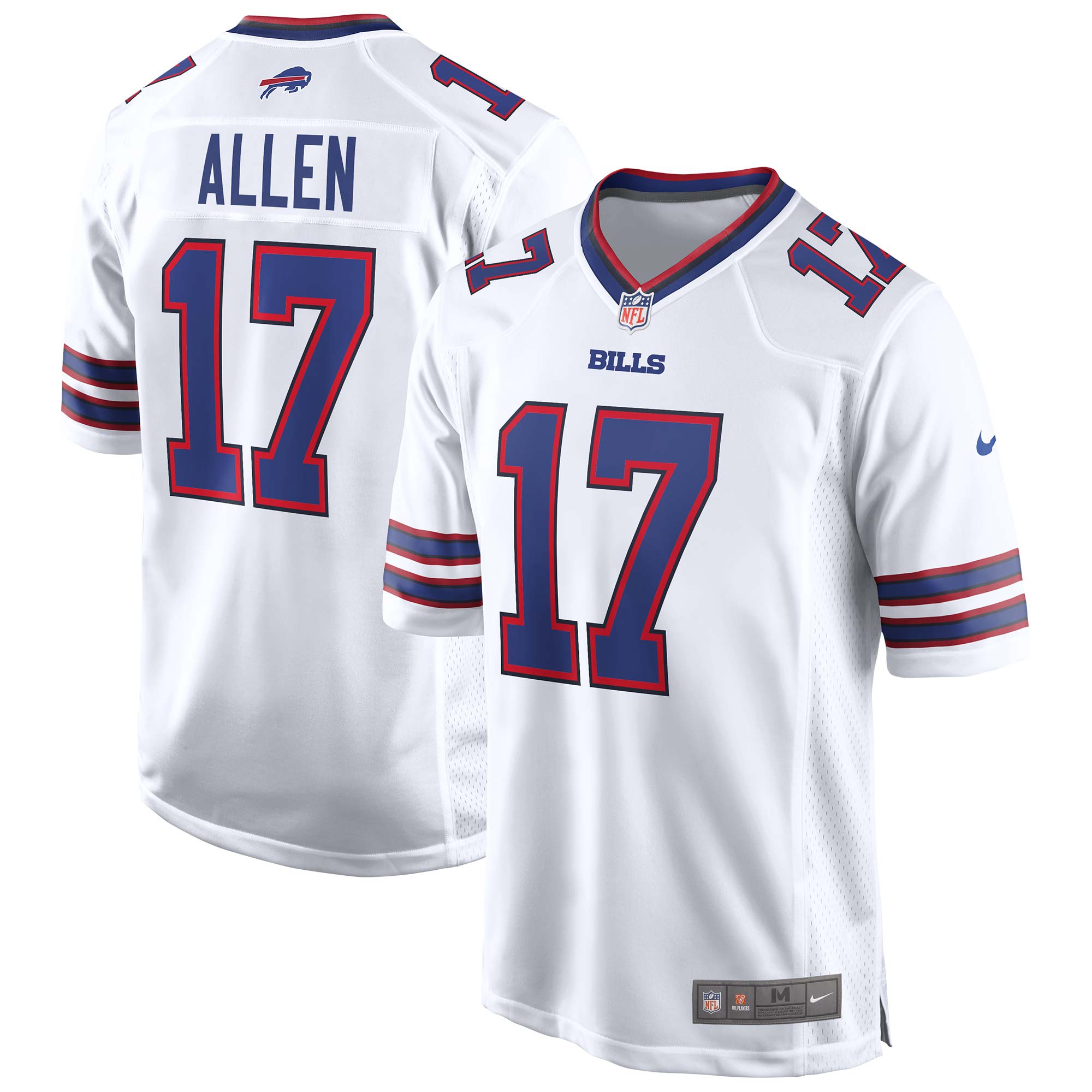 Josh Allen #17 Buffalo Bills Nike Game NFL Football Trikot Weiß