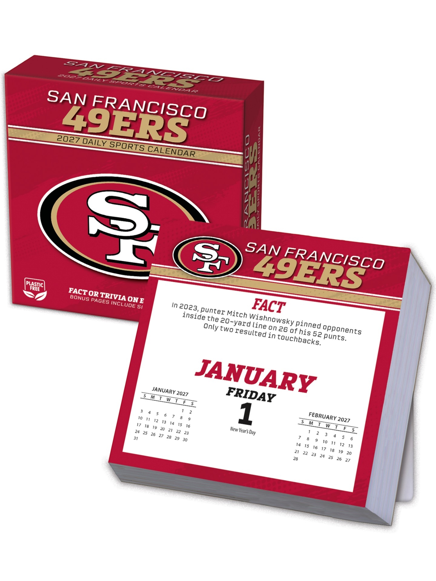 San Francisco 49ers 2027 NFL Desk Calendar
