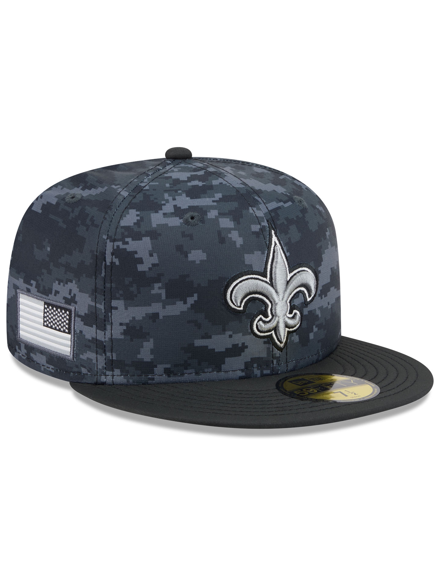 New Orleans Saints 2026 NFL Salute to Service 59FIFTY Fitted Cap Black