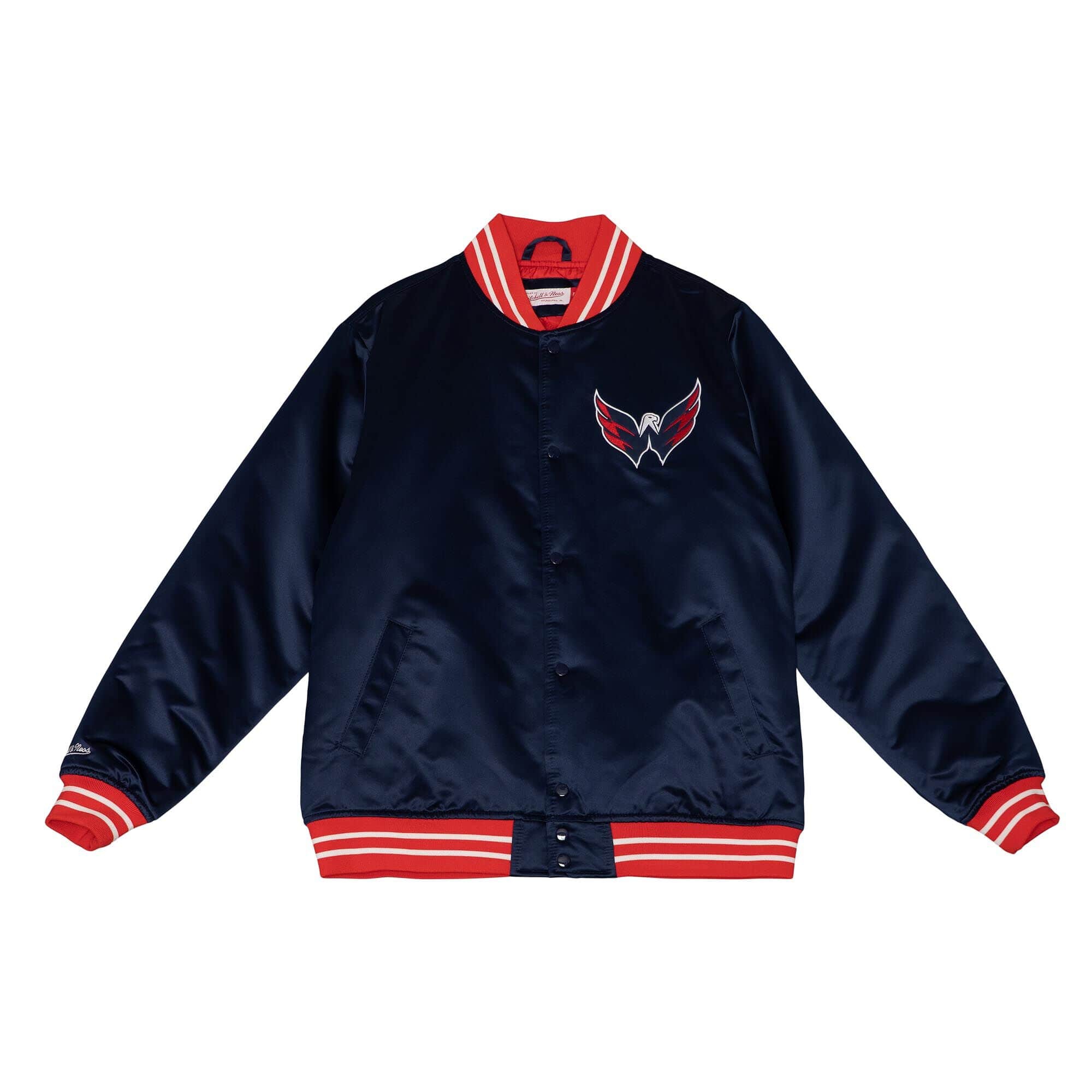 Washington Capitals Heavyweight Satin Mitchell & Ness NHL Jacke Navy