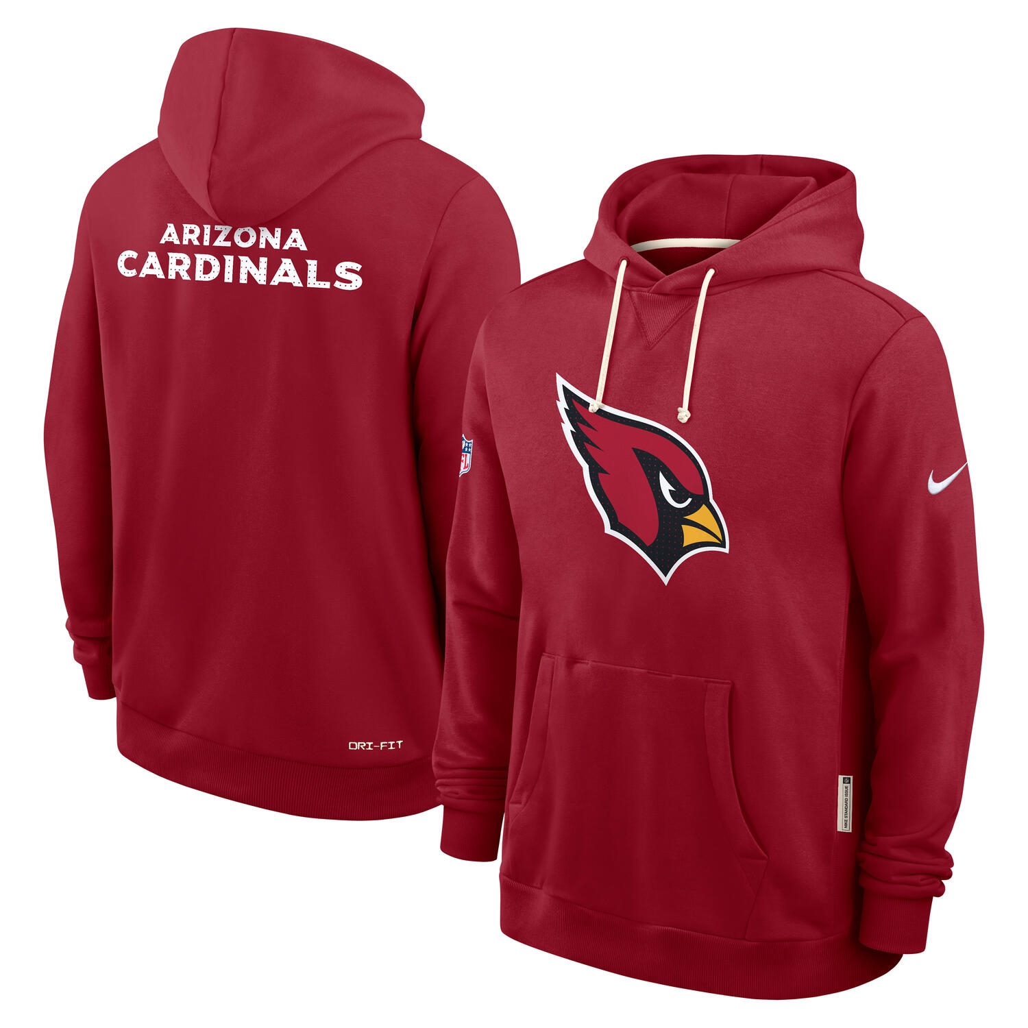 Arizona Cardinals 2025 NFL Sideline Nike Standard Issue Hoodie Red