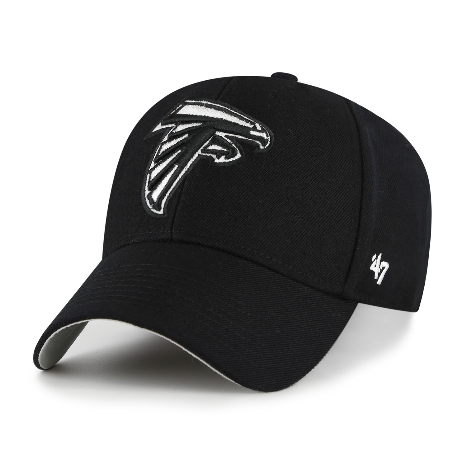 Atlanta Falcons Black & White '47 MVP Adjustable NFL Cap Black