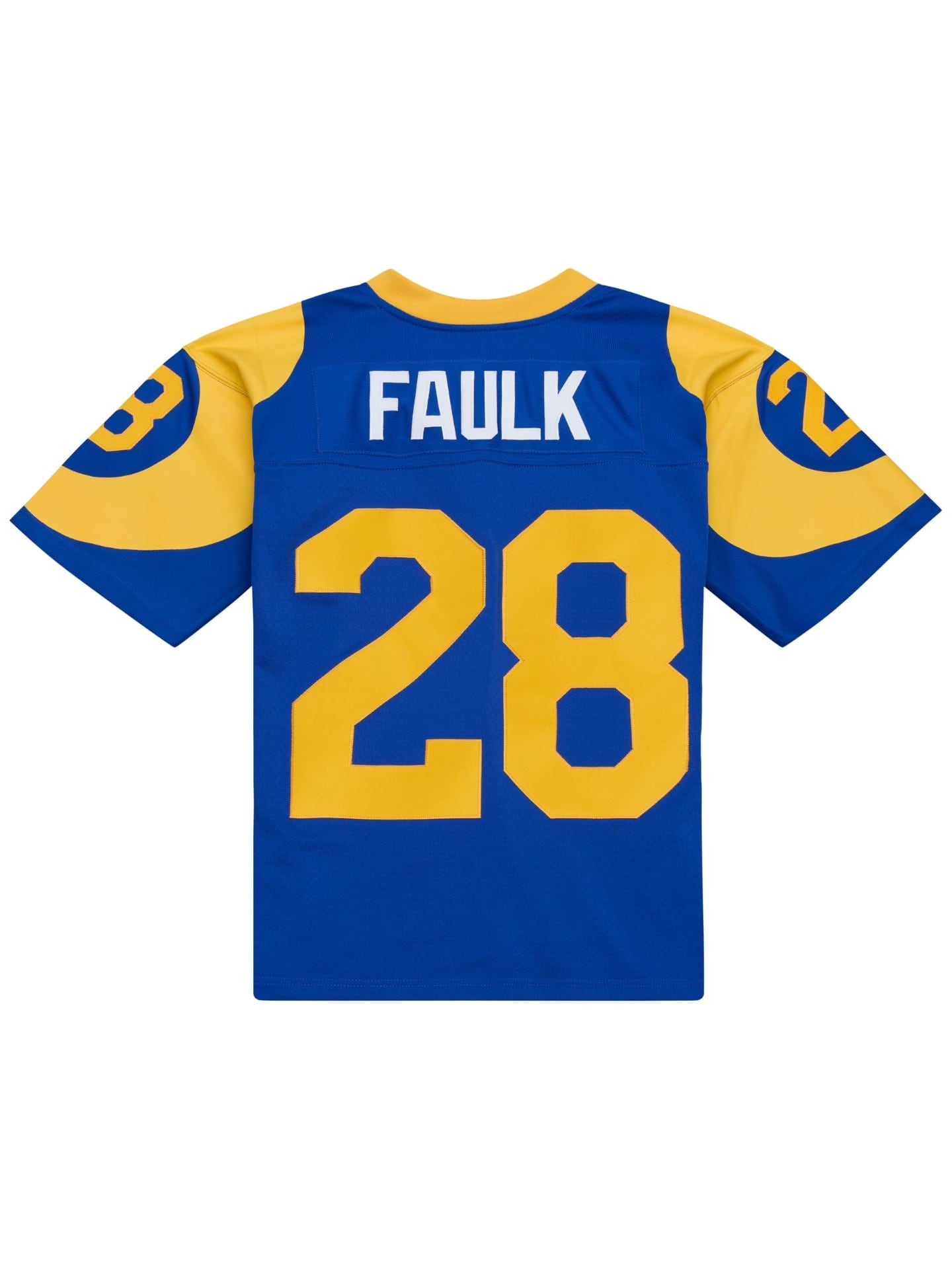 Marshall Faulk #28 St. Louis Rams 1999 Legacy Throwback NFL Trikot Blau