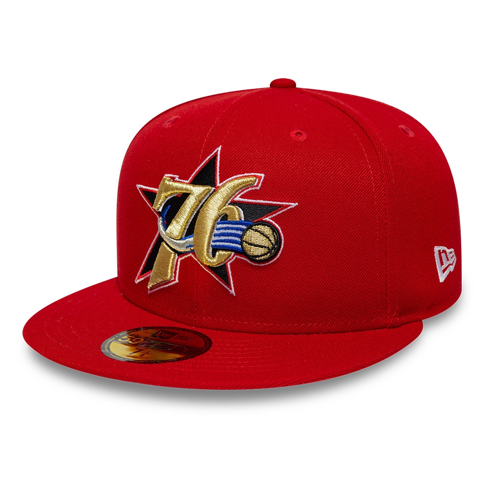 Philadelphia 76ers 1997-2009 NBA Hardwood Classics 59FIFTY Fitted Cap Rot