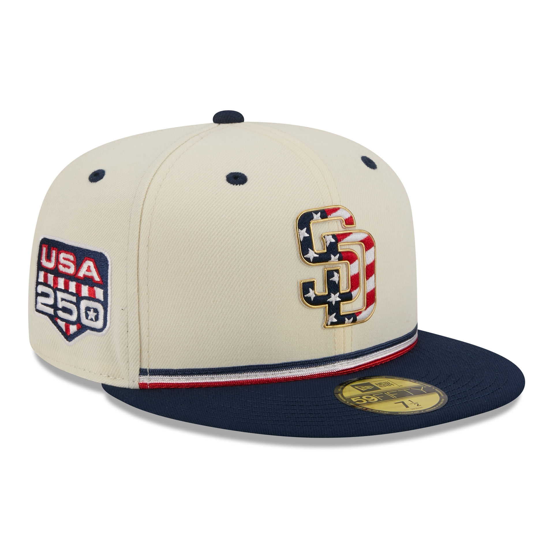 San Diego Padres 2026 4th of July USA 250 59FIFTY Fitted MLB Cap
