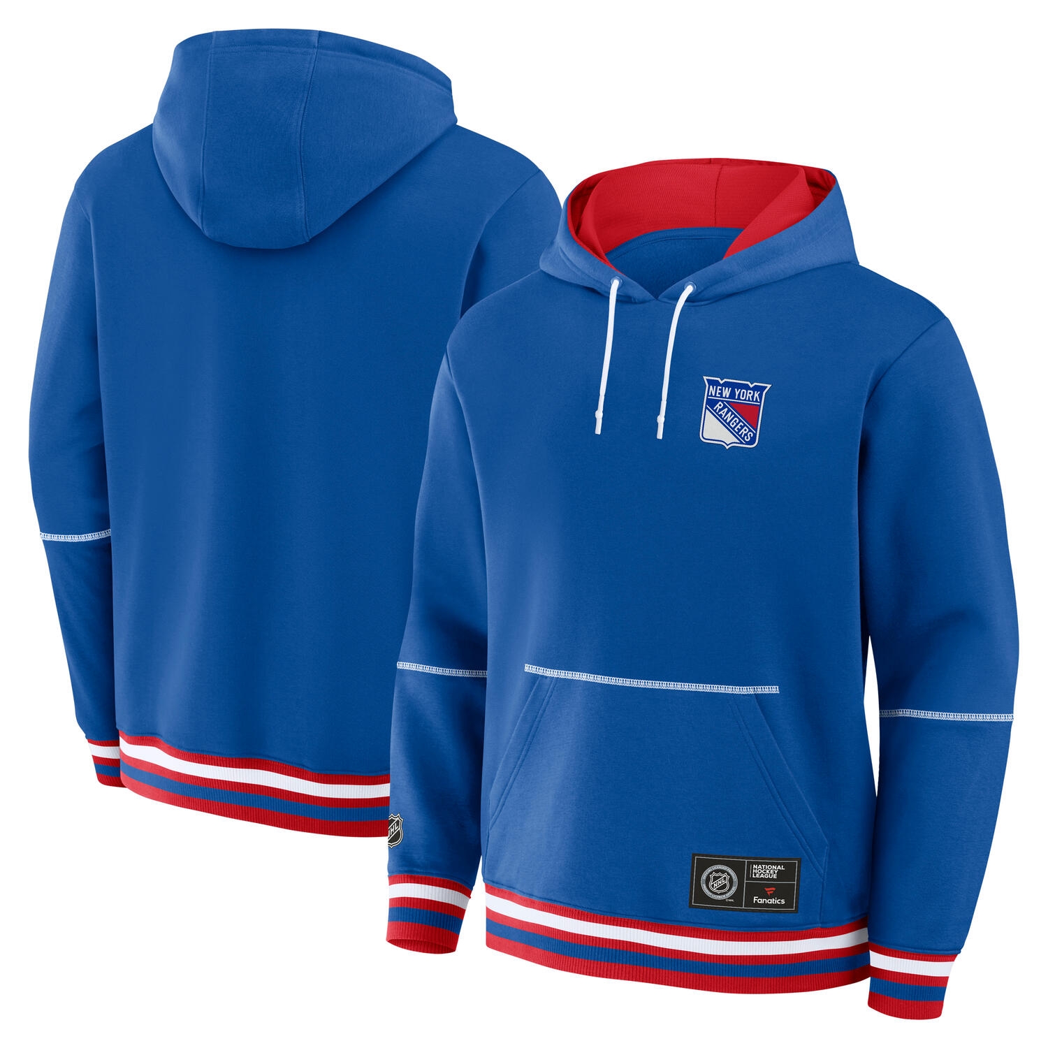 New York Rangers Foundation NHL Hoodie Blau