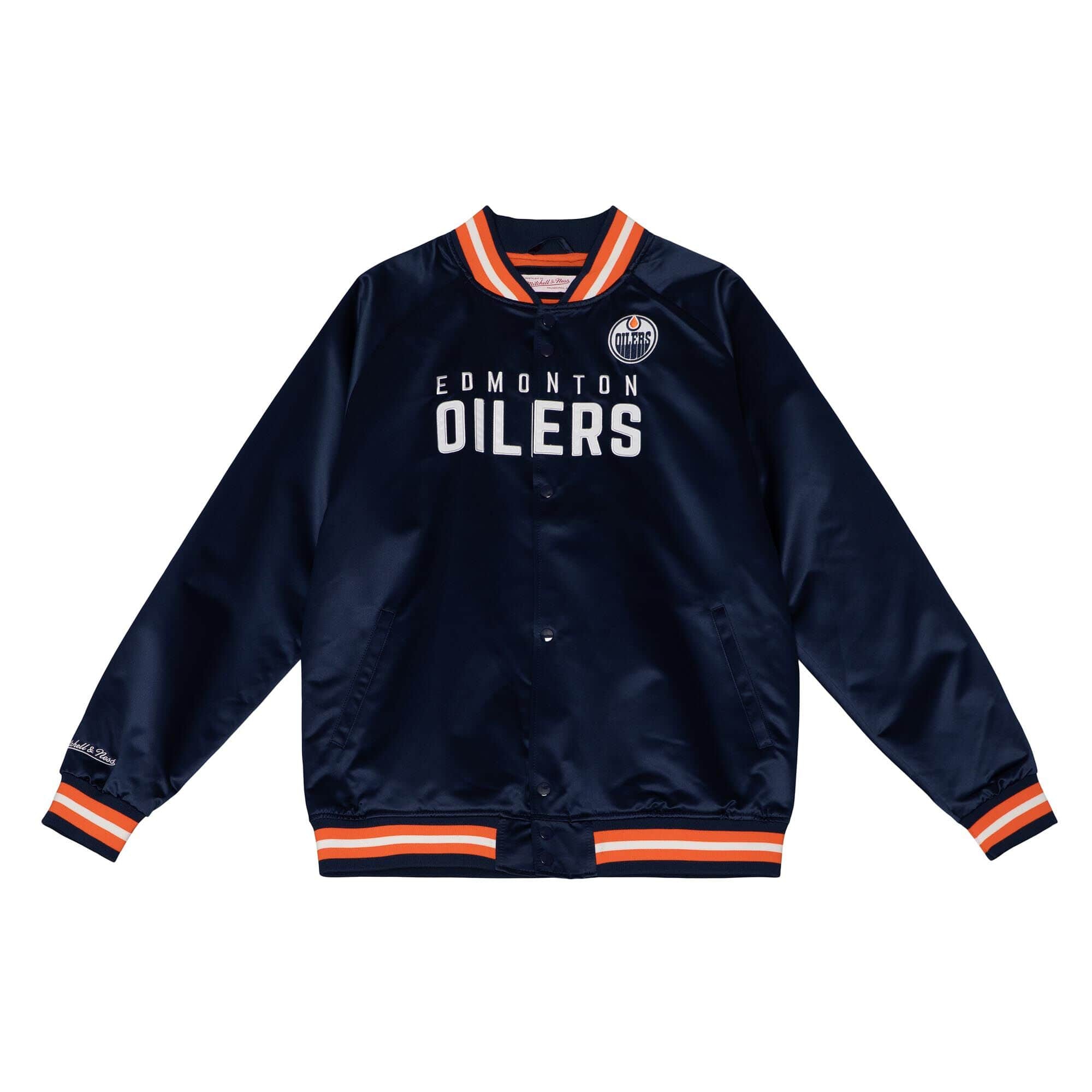 Edmonton Oilers Mitchell & Ness Lightweight Satin NHL Jacke