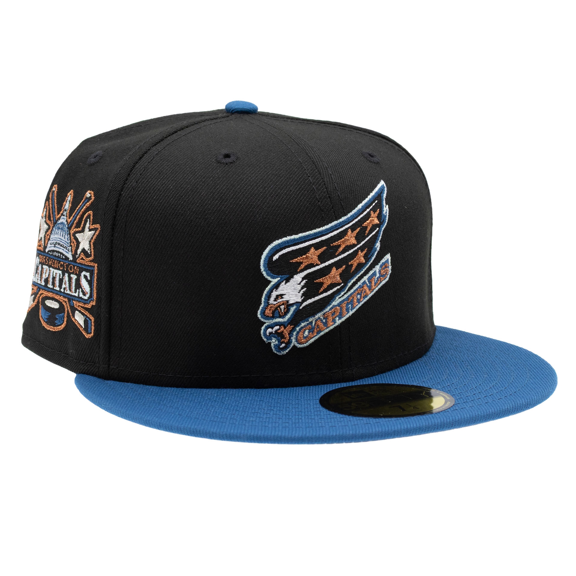 Washington Capitals Vintage Logo 59FIFTY Fitted NHL Cap Schwarz/Blau