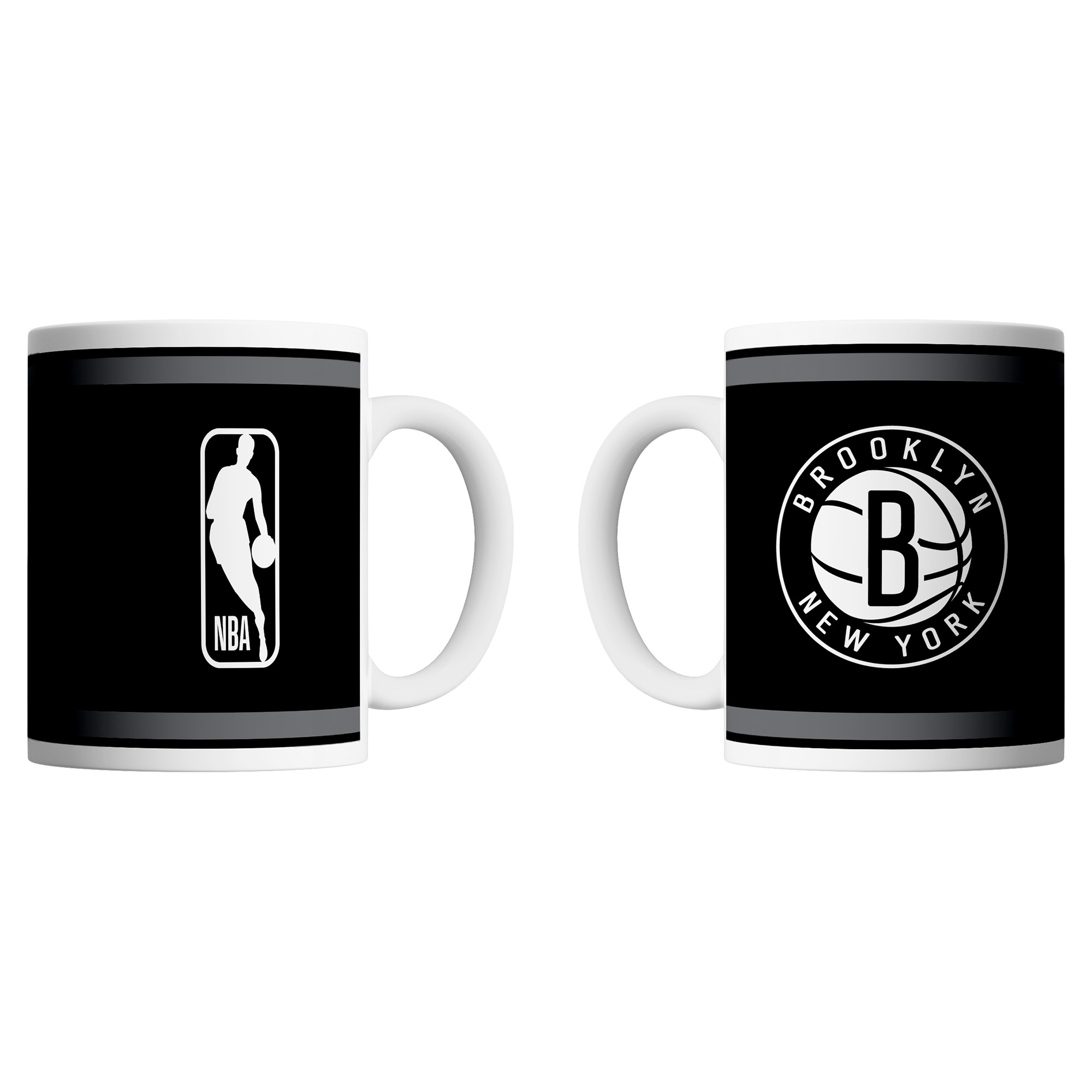 Brooklyn Nets Logo & Shield NBA Mug (330 ml)