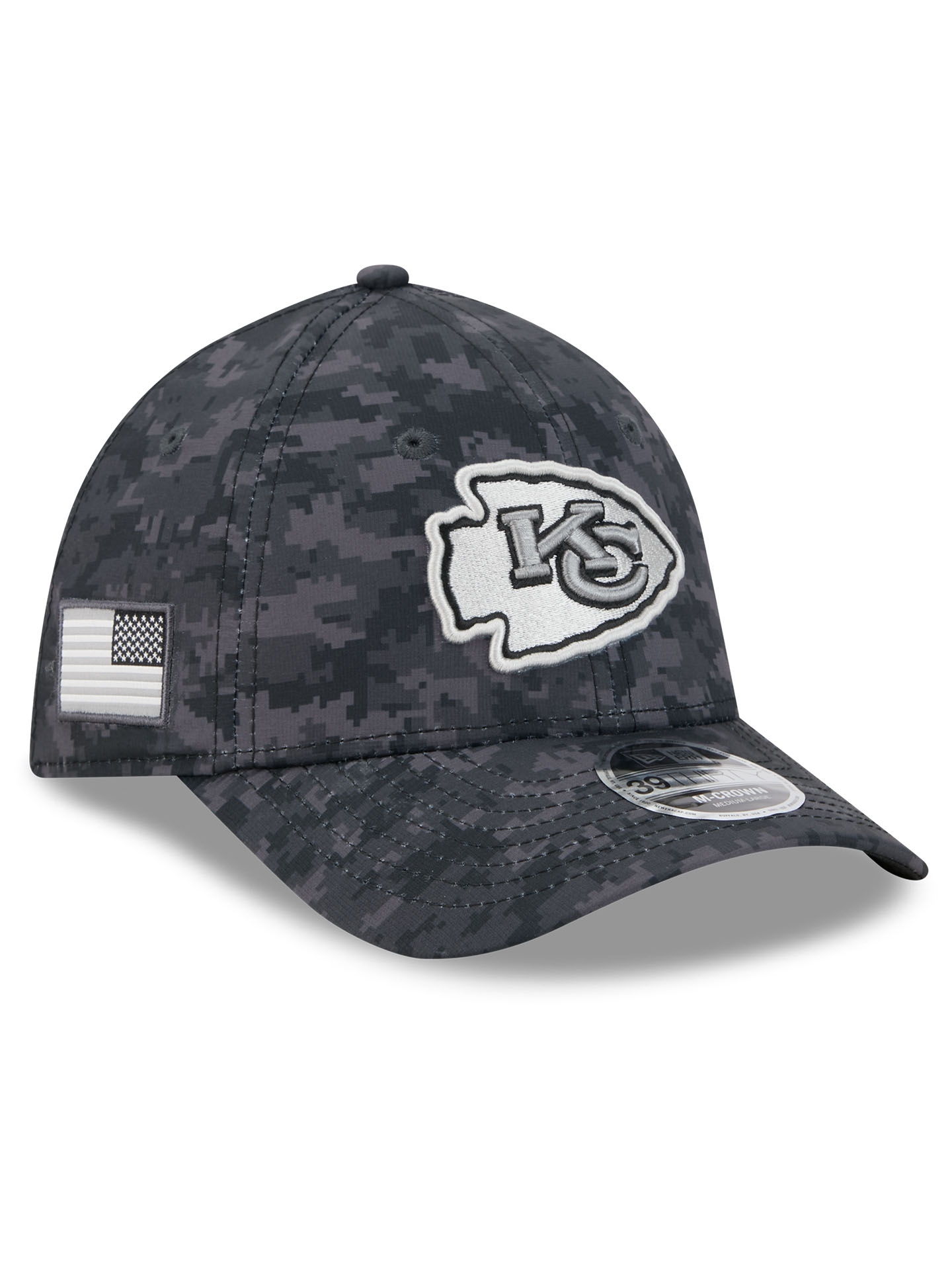 Kansas City Chiefs 2026 NFL Salute to Service 39THIRTY M-Crown Flex Cap Black