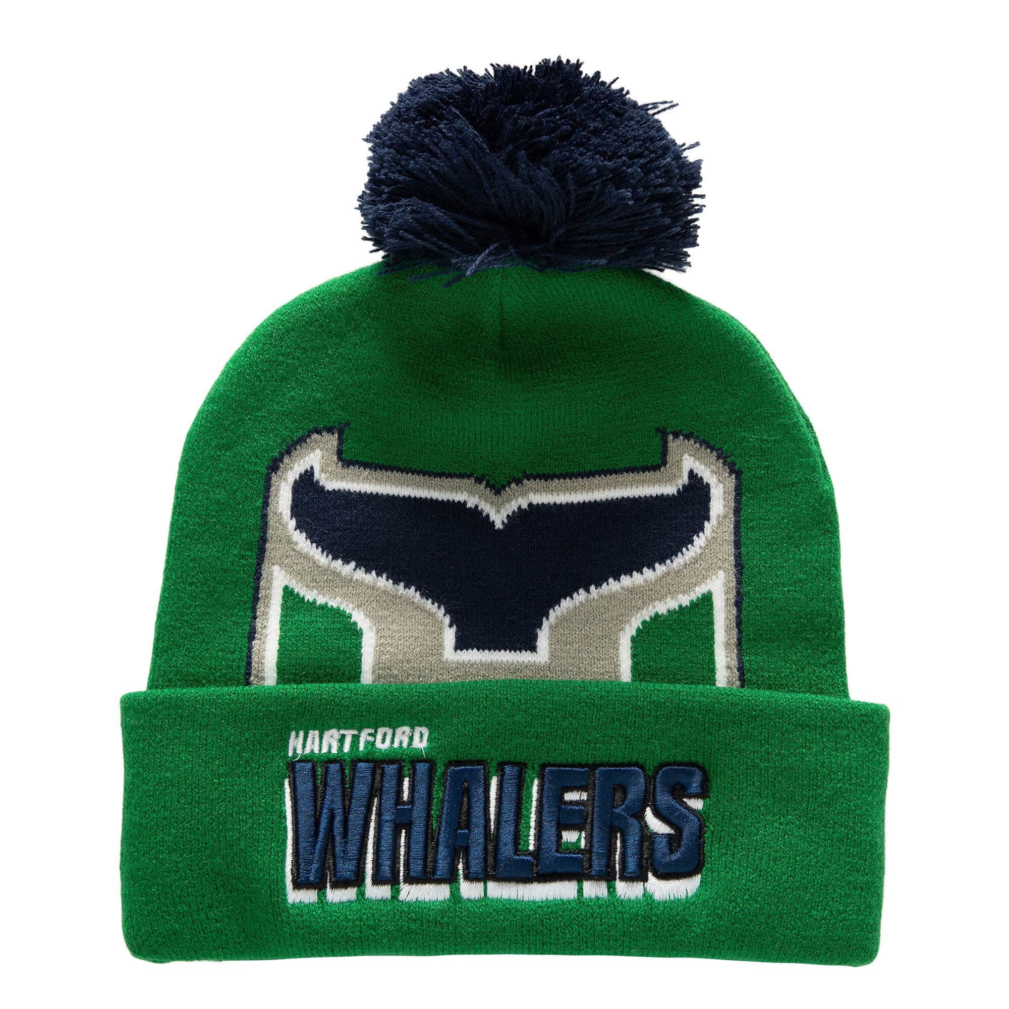 Hartford Whalers Punch Out Mitchell & Ness NHL Wintermütze Grün