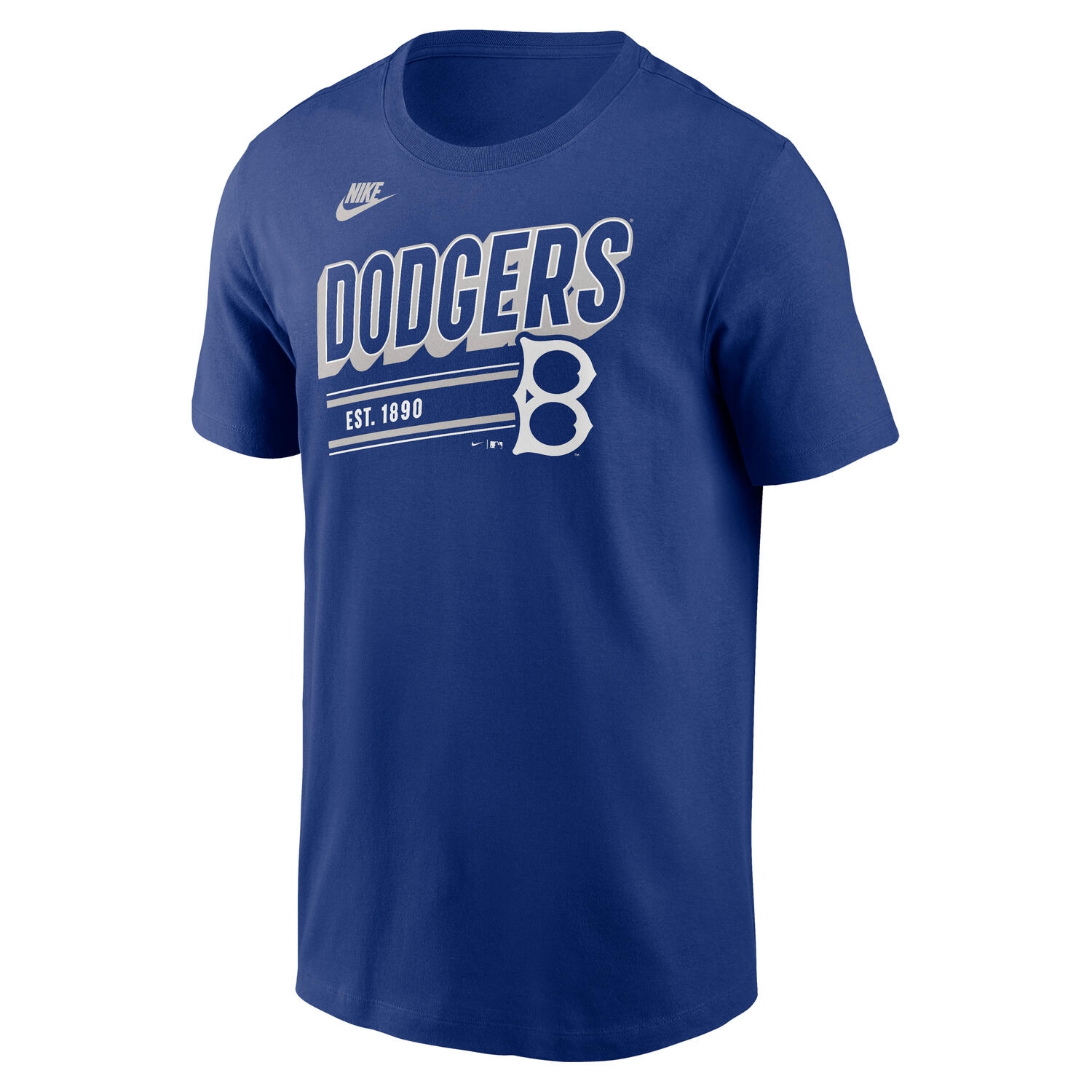 Brooklyn Dodgers MLB Cooperstown Nike Cotton T-Shirt Blue