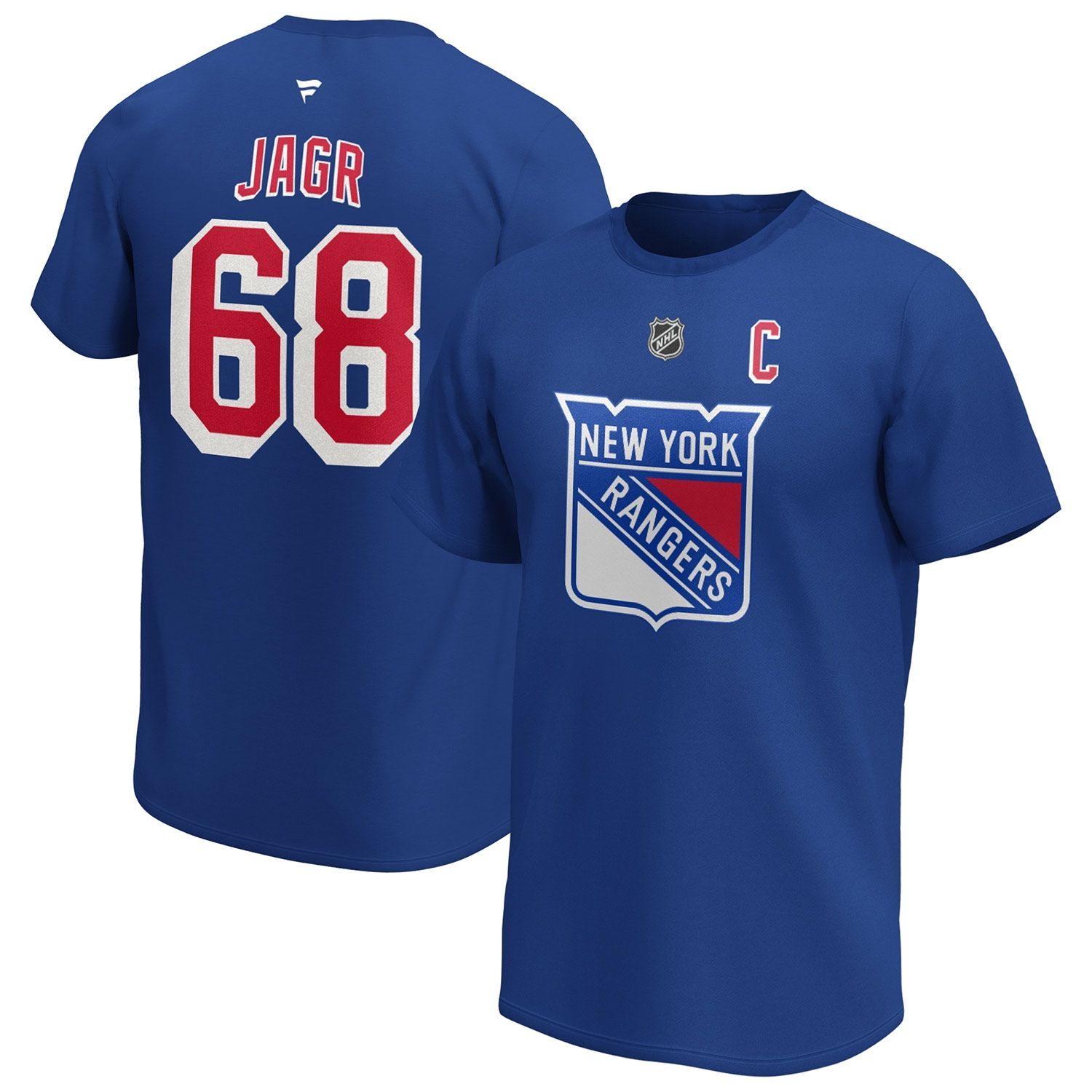 Jaromir Jagr #68 New York Rangers Alumni Fanatics NHL T-Shirt Blau