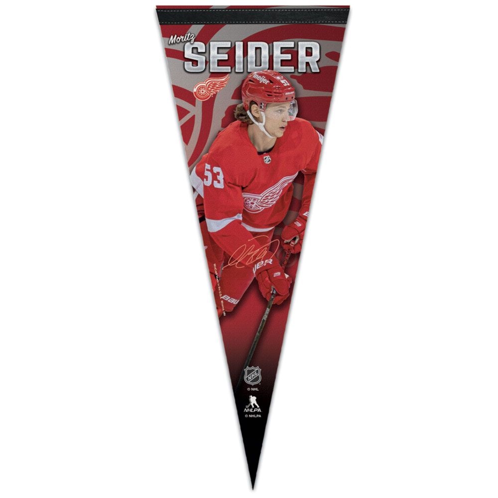 Moritz Seider Detroit Red Wings WinCraft Premium NHL Wimpel