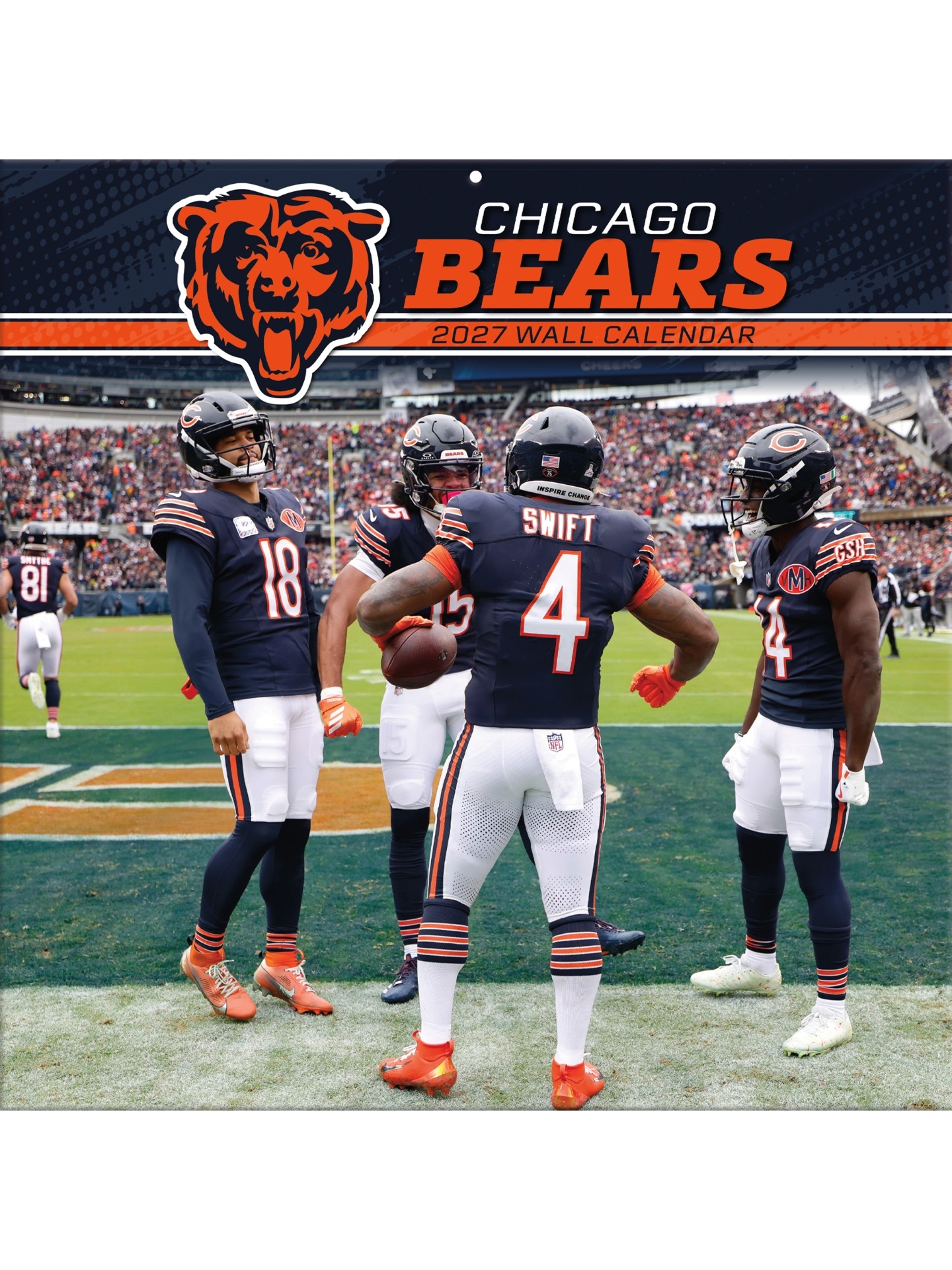 Chicago Bears 2027 NFL Team Wall Calendar