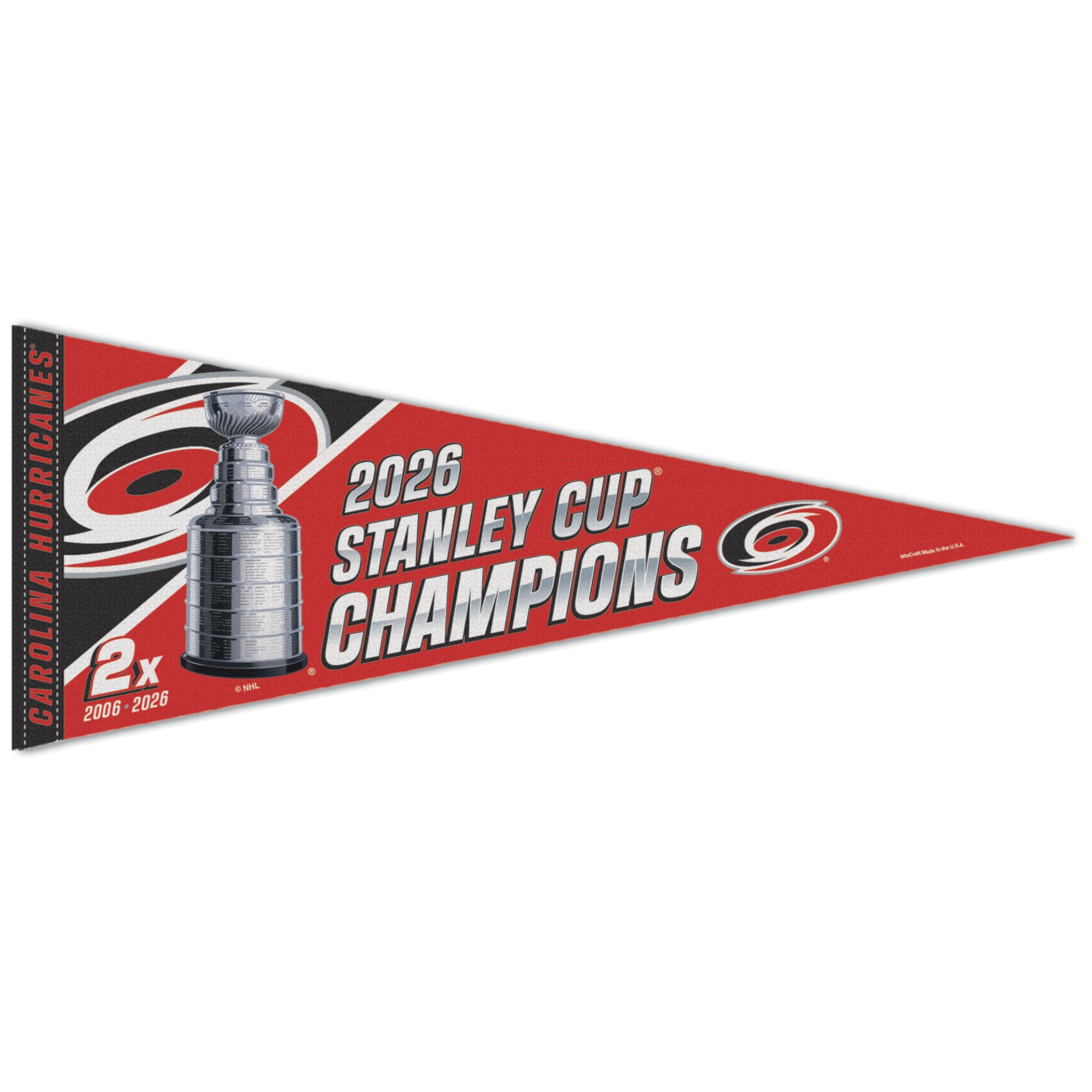 Carolina Hurricanes 2026 Stanley Cup Champions Premium NHL Wimpel