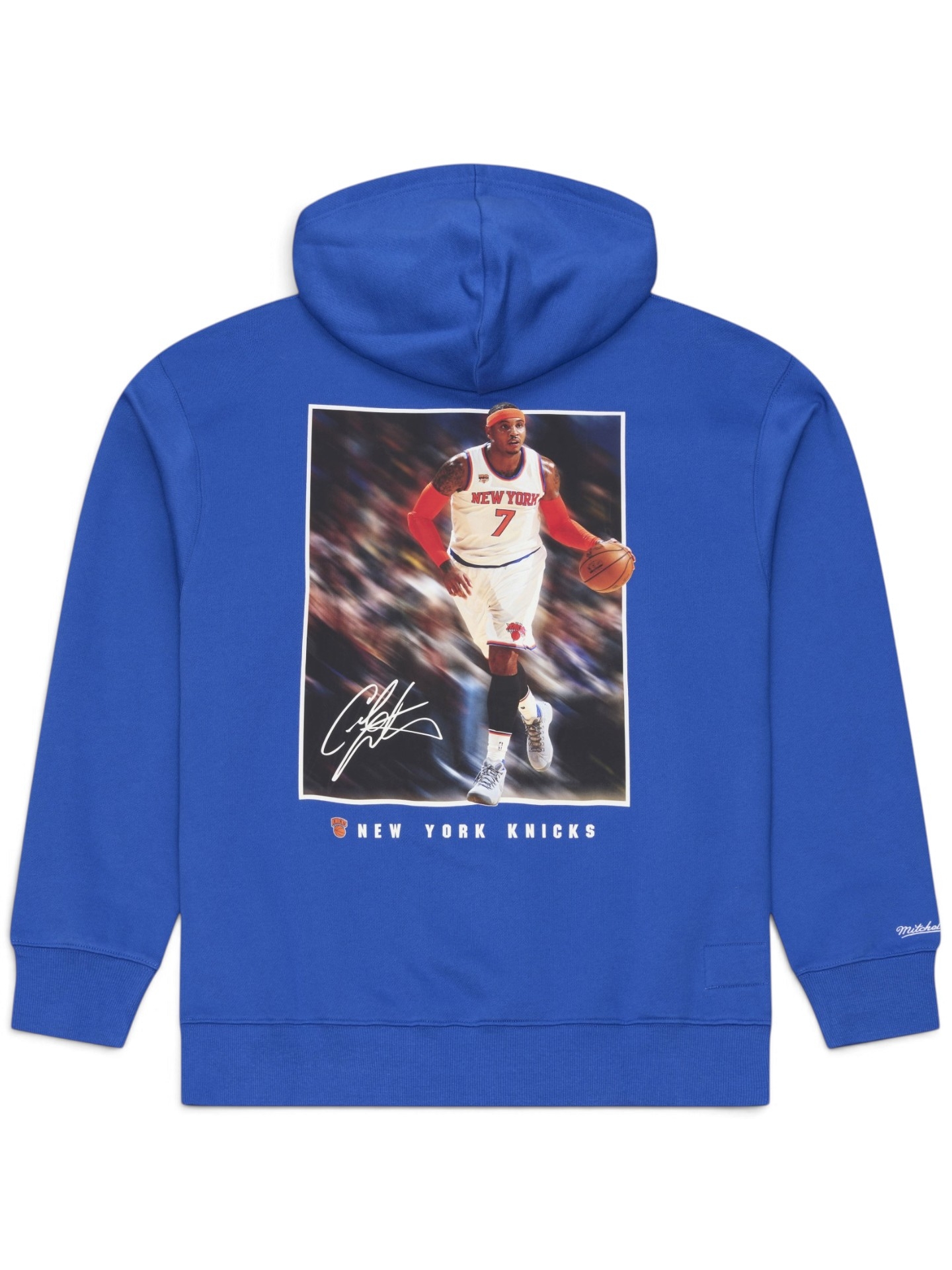 Carmelo Anthony New York Knicks Player Photo NBA Hoodie Blau