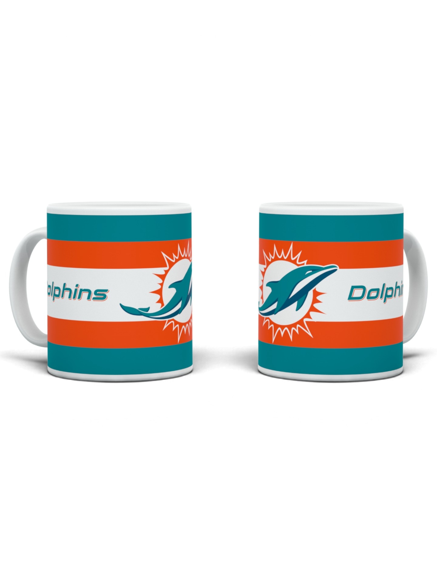 Miami Dolphins Stripe Logo NFL Becher (330 ml)