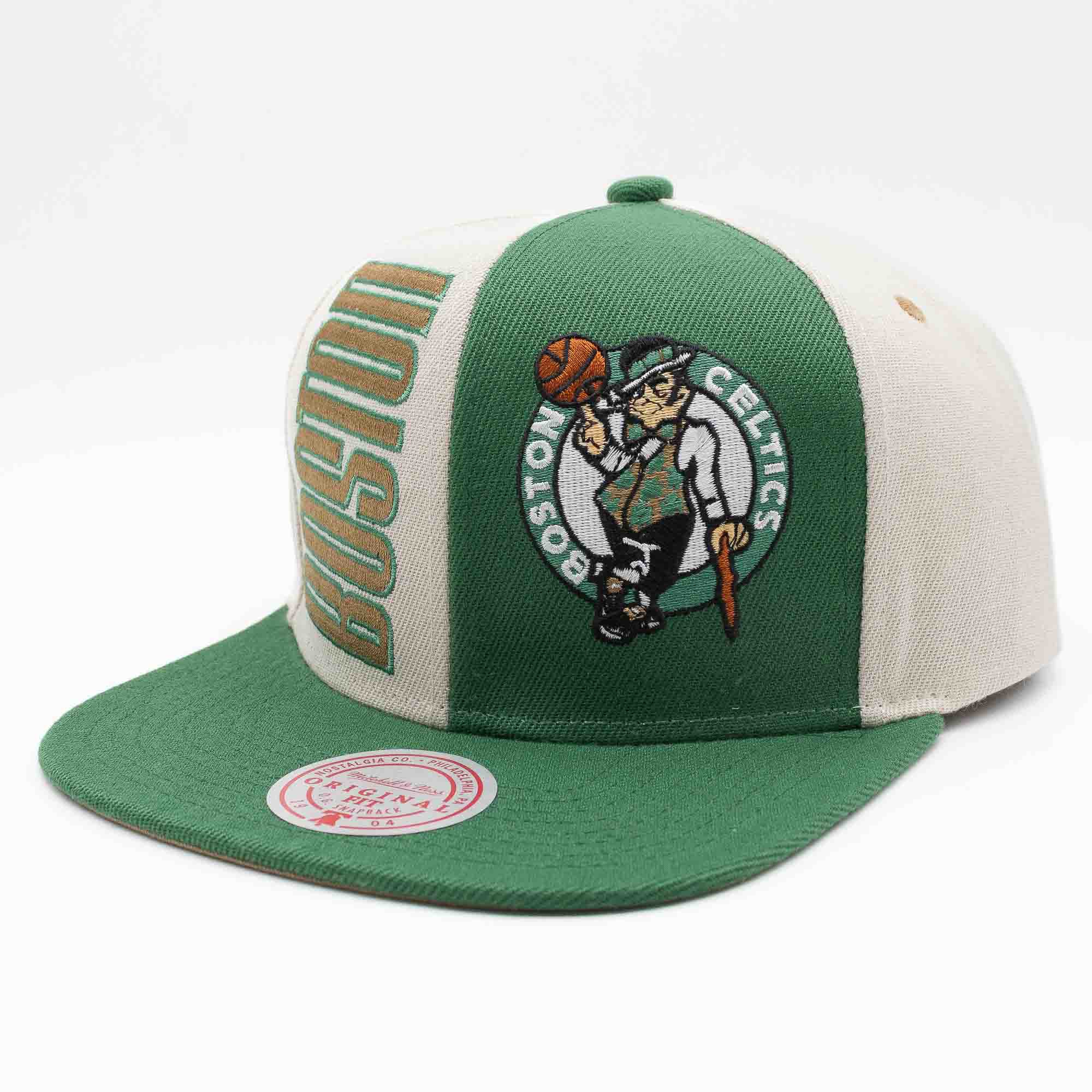 Boston Celtics Pop Panel Mitchell & Ness Snapback NBA Cap