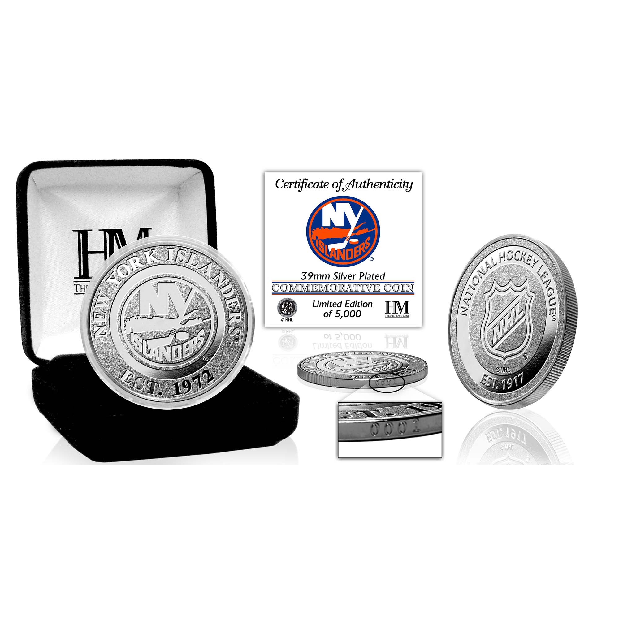New York Islanders NHL Team Silver Gedenkmünze