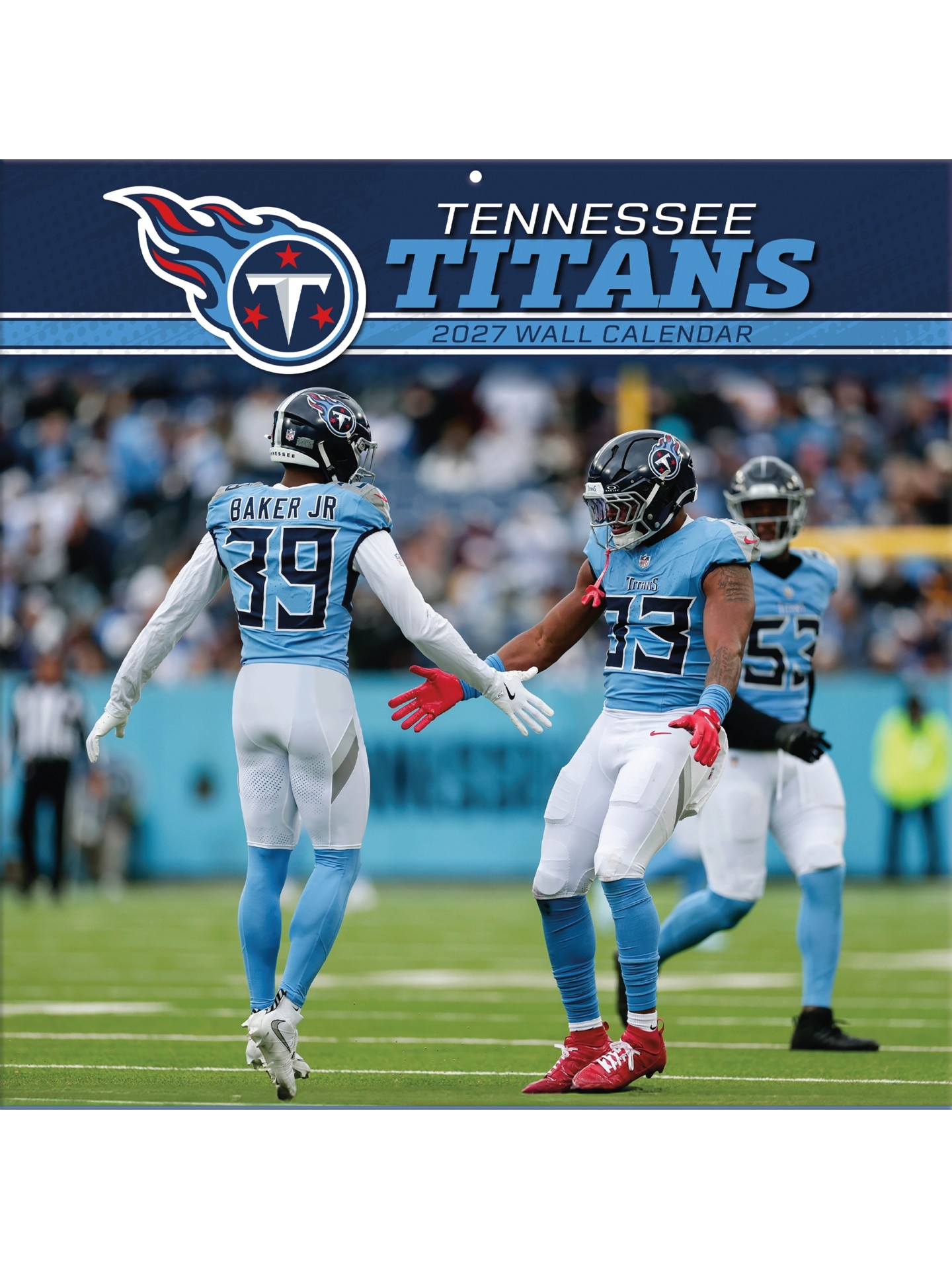 Tennessee Titans 2027 NFL Team Wall Calendar