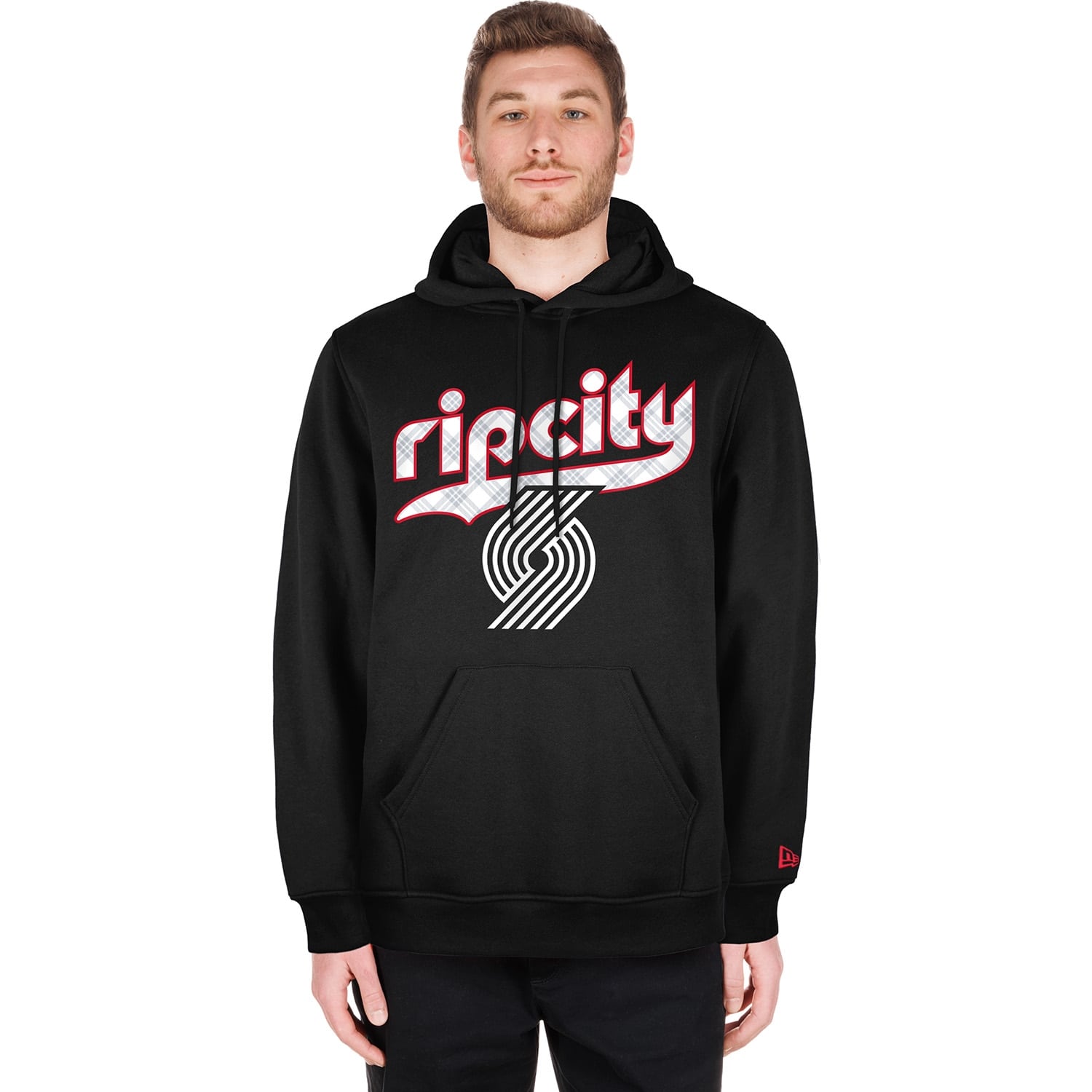 Portland Trail Blazers 2024 NBA City Edition New Era Hoodie Schwarz