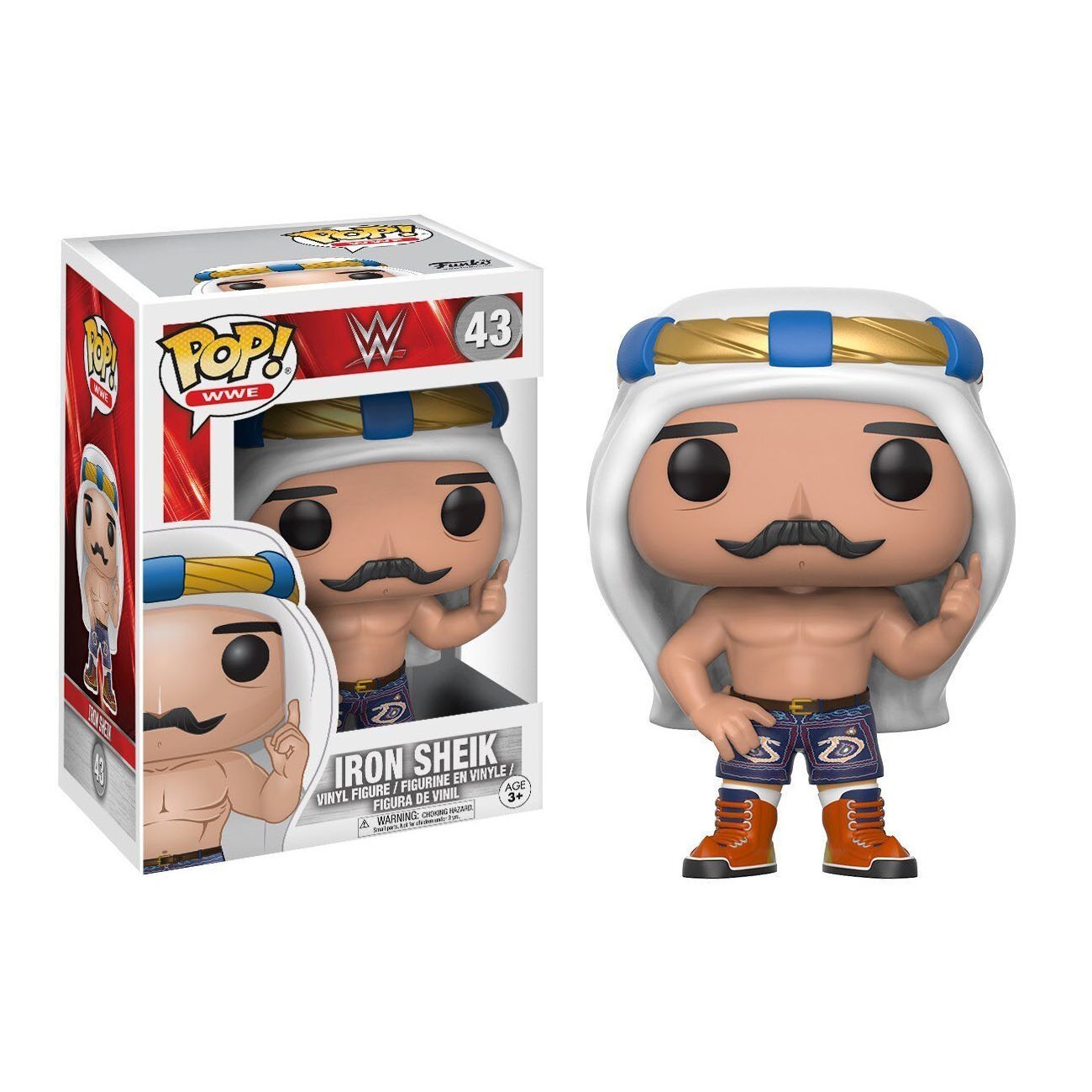 Funko POP! #43 Iron Sheik Vinyl WWE Legends Figur