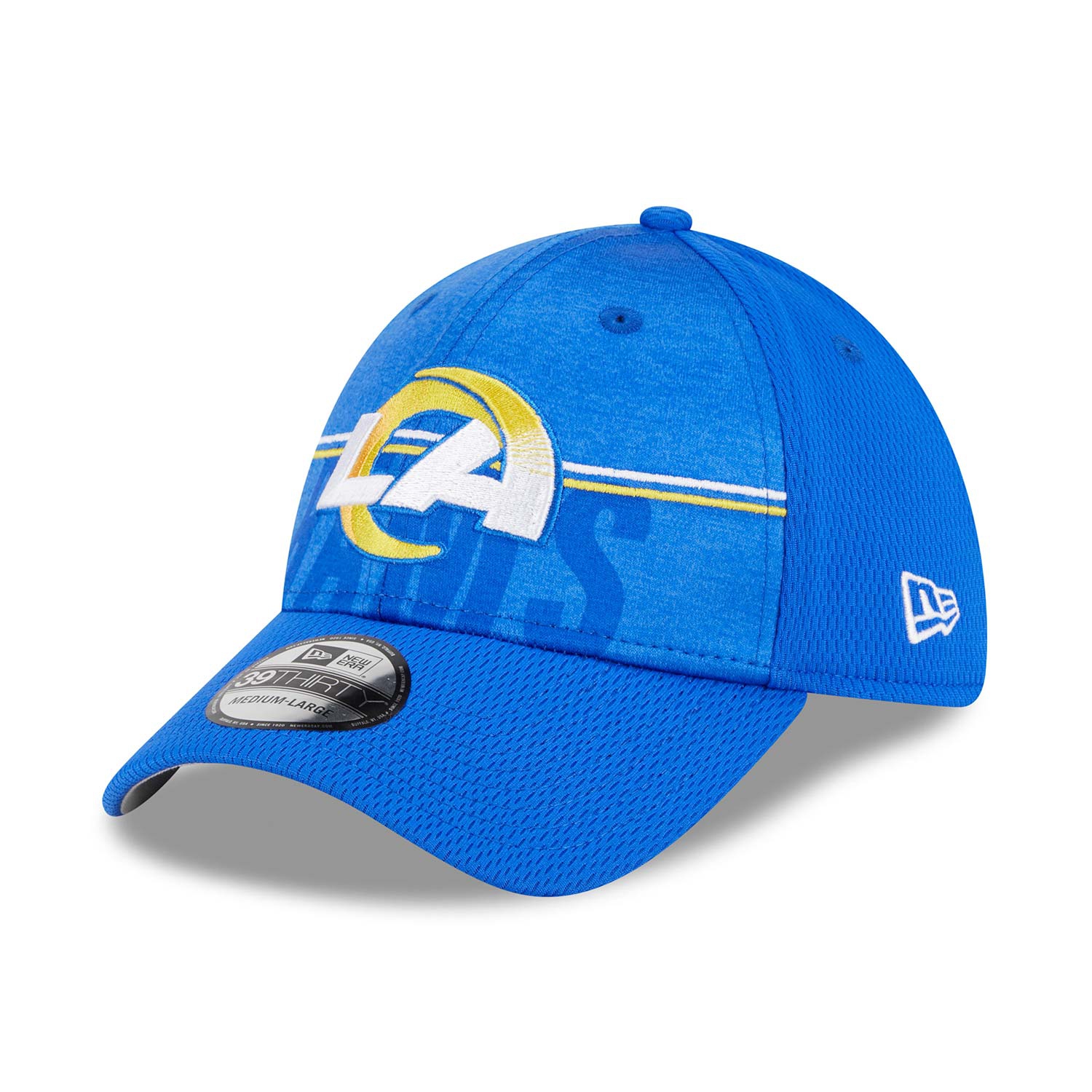 Los Angeles Rams 2023 NFL Training Camp New Era 39THIRTY Flex Cap Blau