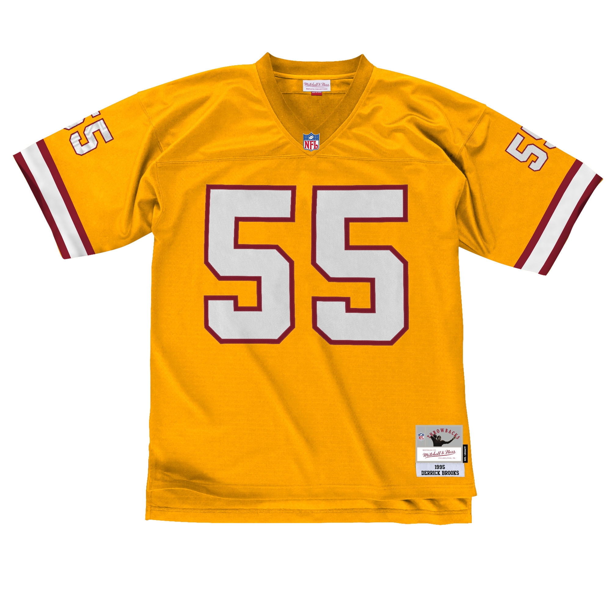 Derrick Brooks #55 Tampa Bay Buccaneers Legacy Throwback NFL Trikot Orange