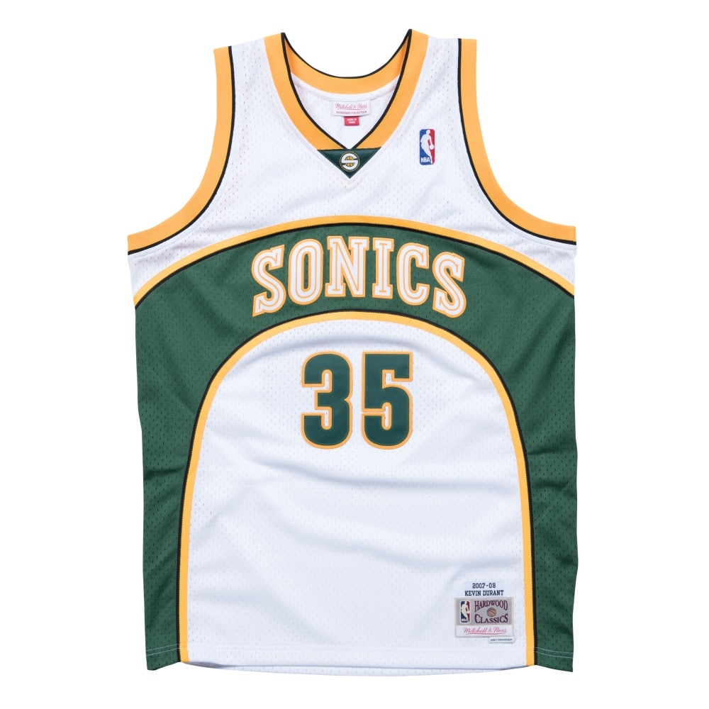 Kevin Durant #35 Seattle SuperSonics 2007-08 Mitchell & Ness Swingman NBA Jersey White
