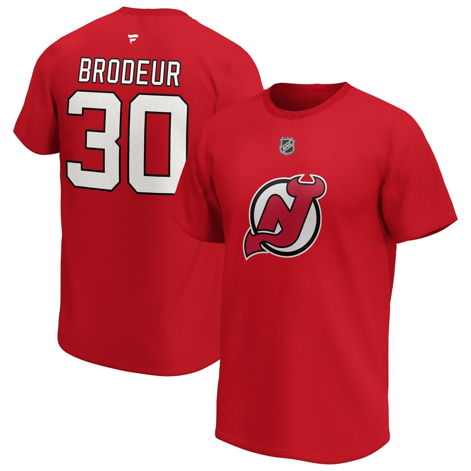 Martin Brodeur #30 New Jersey Devils Alumni Fanatics NHL T-Shirt Rot