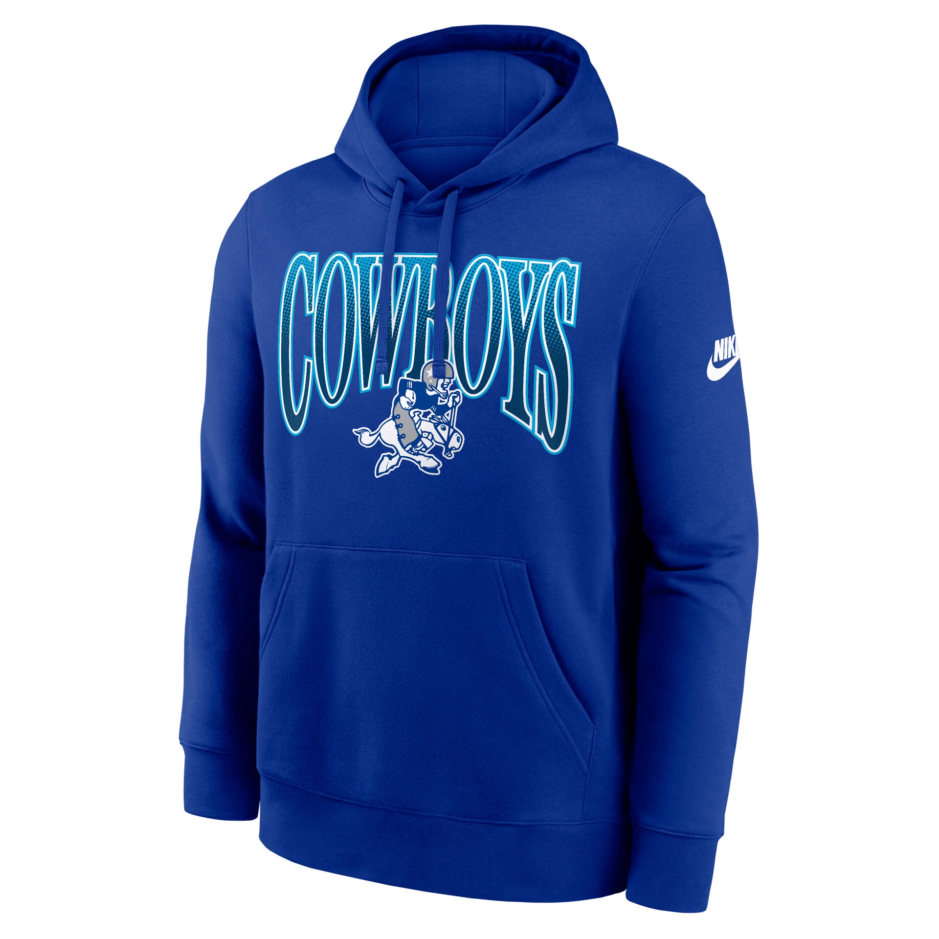 Dallas Cowboys Throwback Full Blitz Club NFL Hoodie Blau