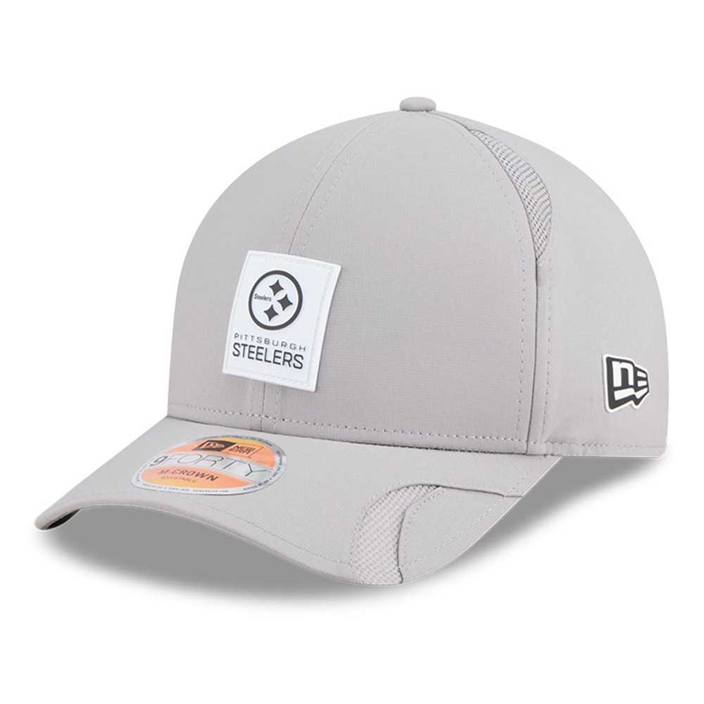 Pittsburgh Steelers 2025 NFL On-Field Sideline 9FORTY M-Crown Cap CW Grau