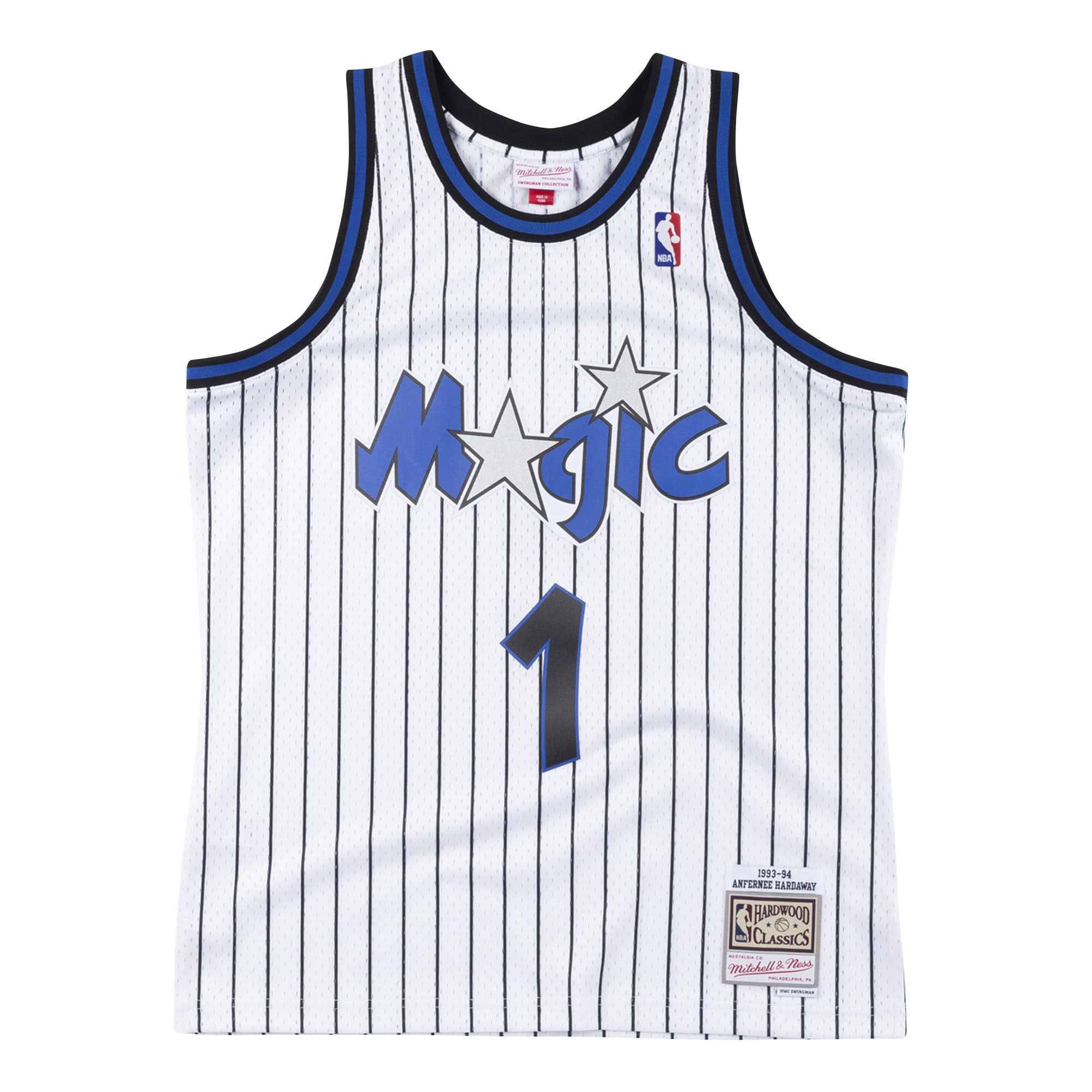 Penny Hardaway #1 Orlando Magic 1993-94 Swingman NBA Trikot Weiß