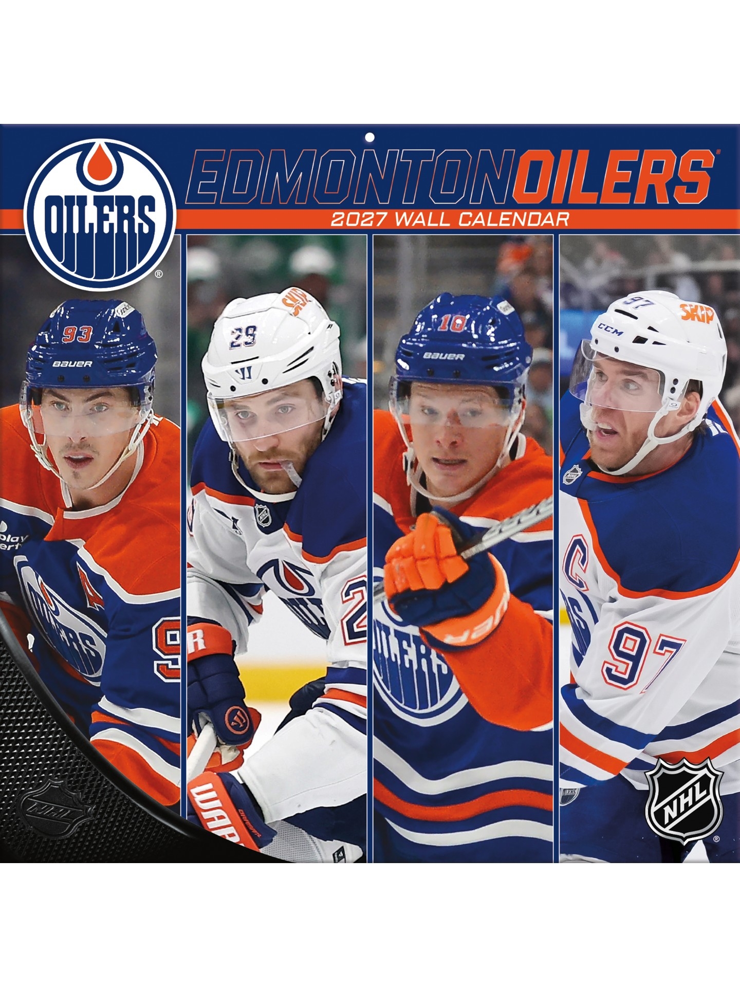 Edmonton Oilers 2027 NHL Team Wandkalender