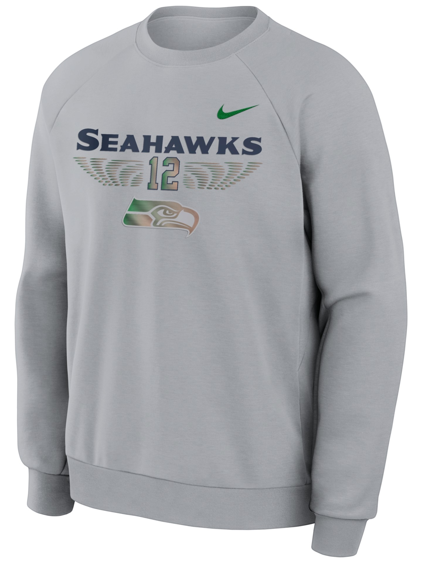 Seattle Seahawks 2026 NFL Rivalries Dri-FIT Crewneck Pullover Grau