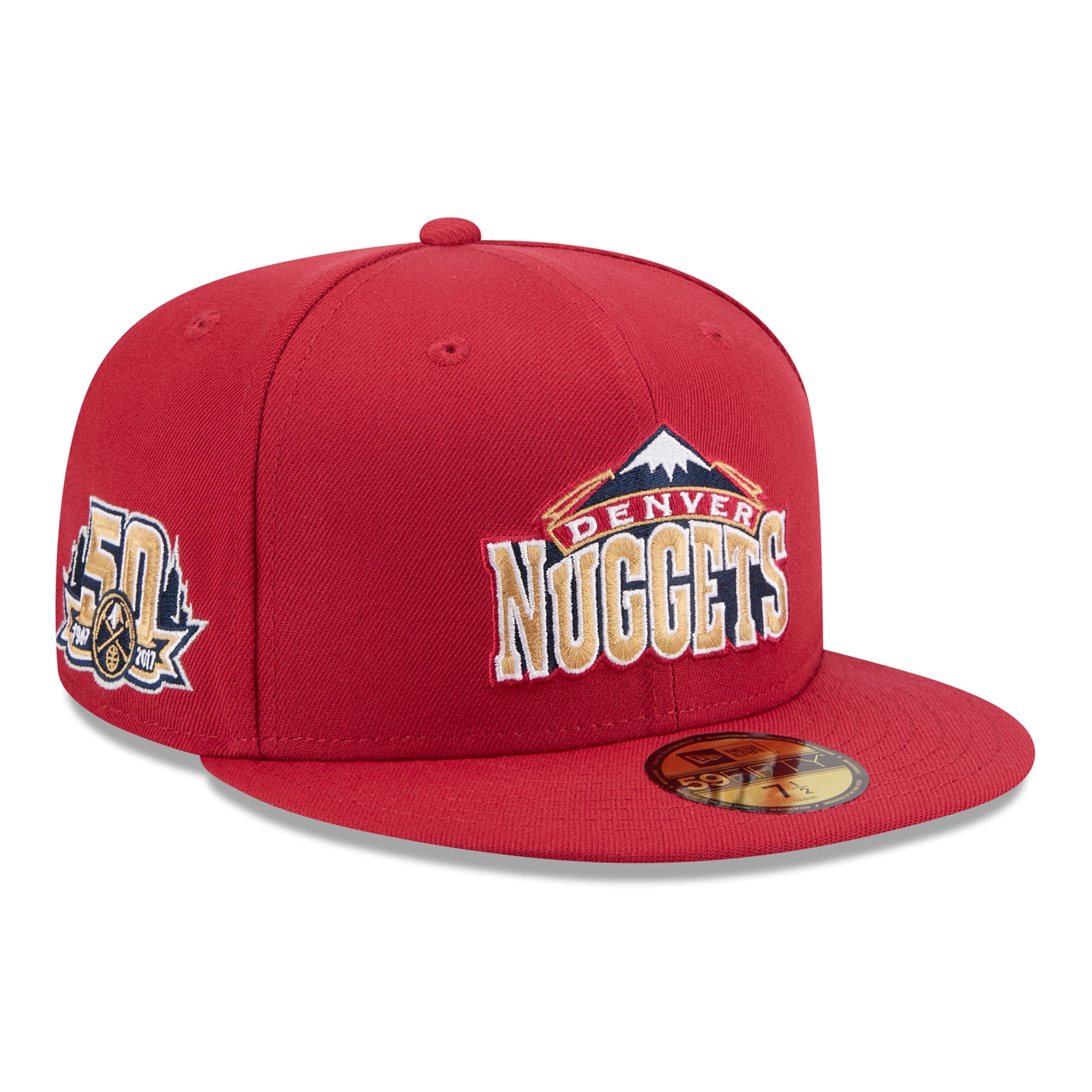 Denver Nuggets 1993-2002 Hardwood Classics 59FIFTY Fitted Cap Rot