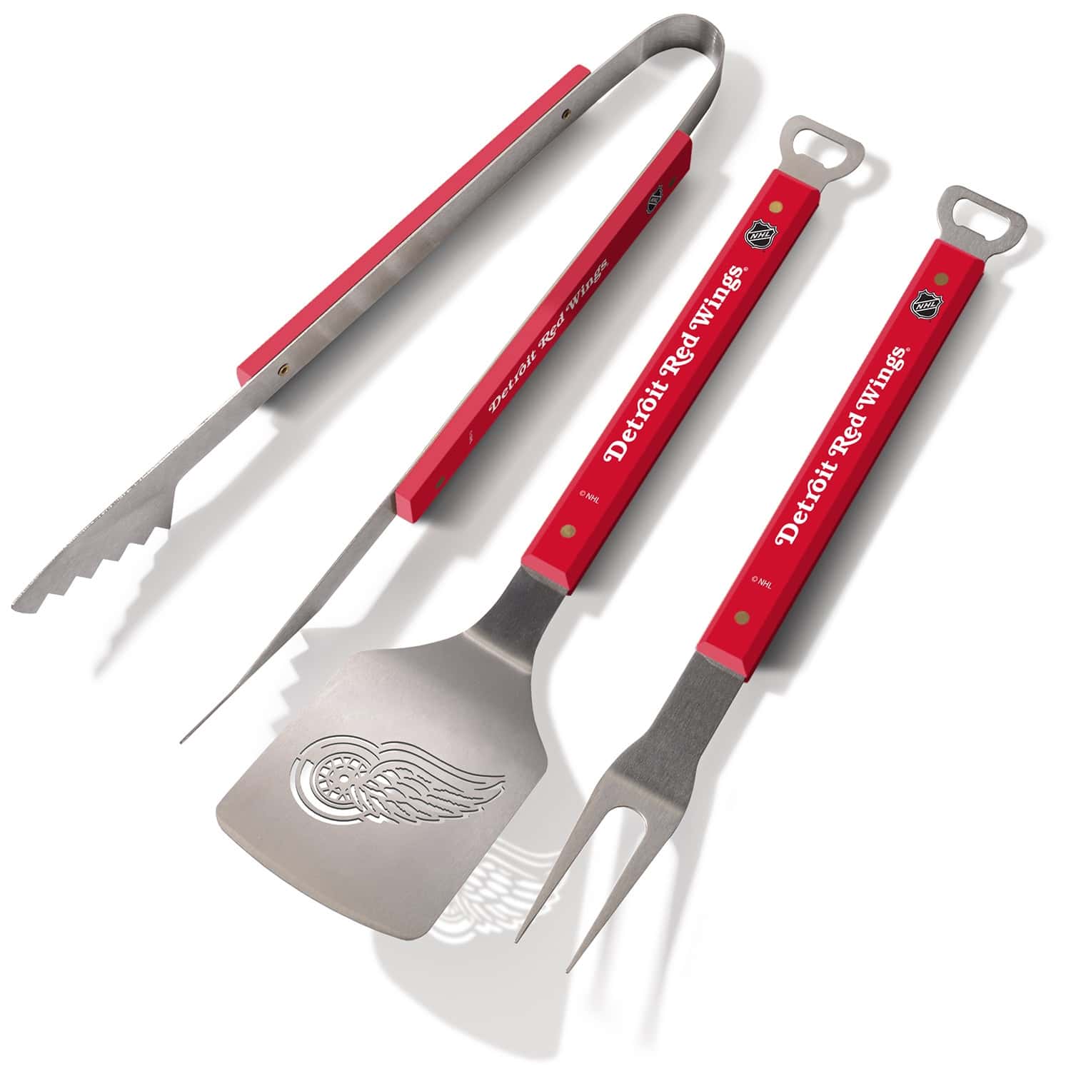 Detroit Red Wings NHL Spirit Barbecue Grillbesteck-Set (3-Teilig)