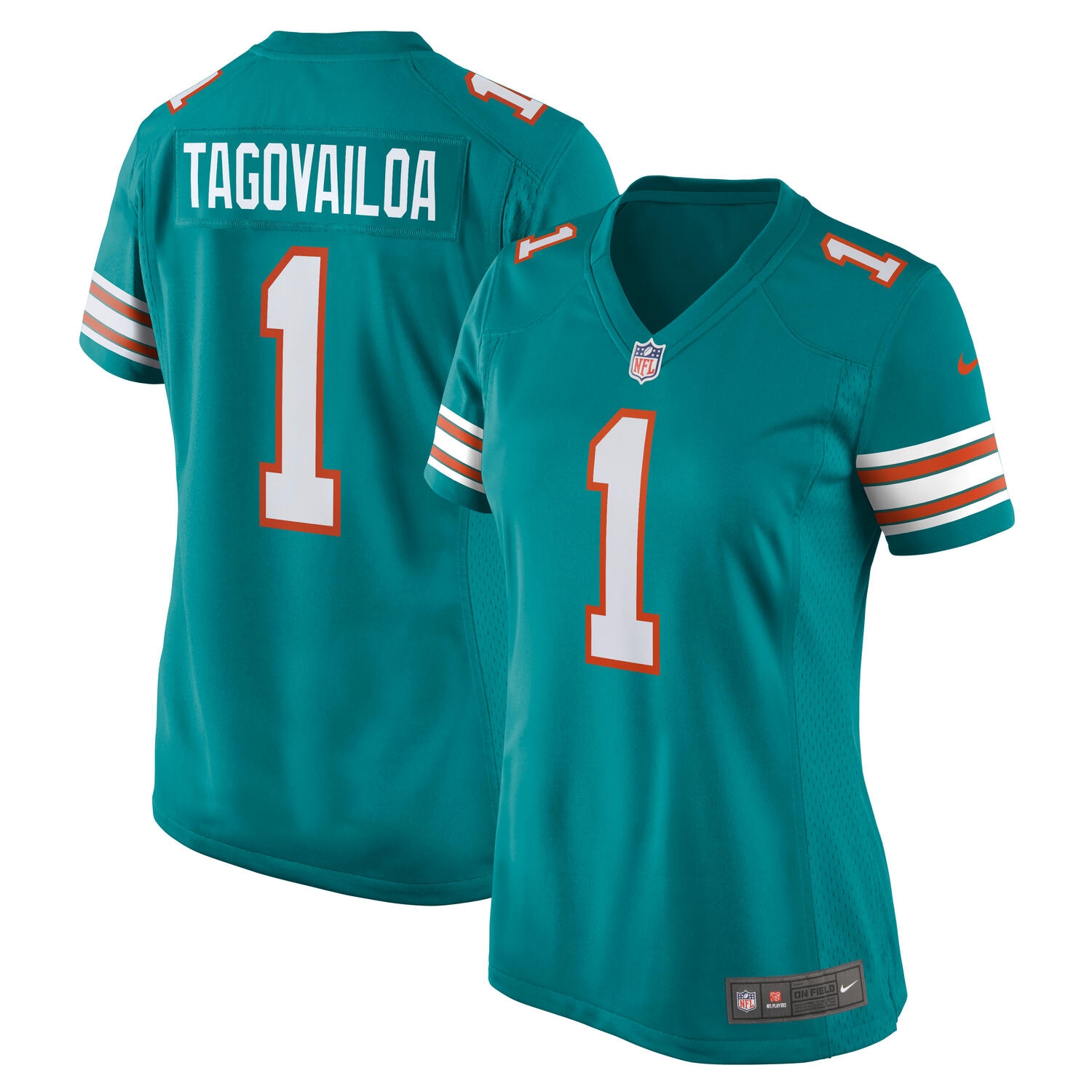 Tua Tagovailoa #1 Miami Dolphins Throwback Nike Game NFL Trikot (DAMEN)